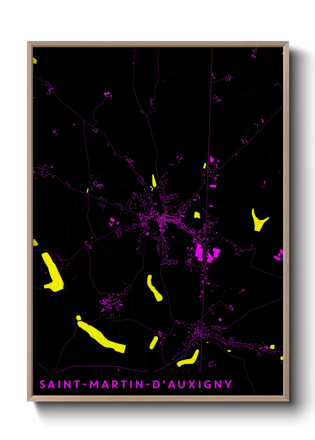 Un poster carteSaint-Martin-d'Auxigny
