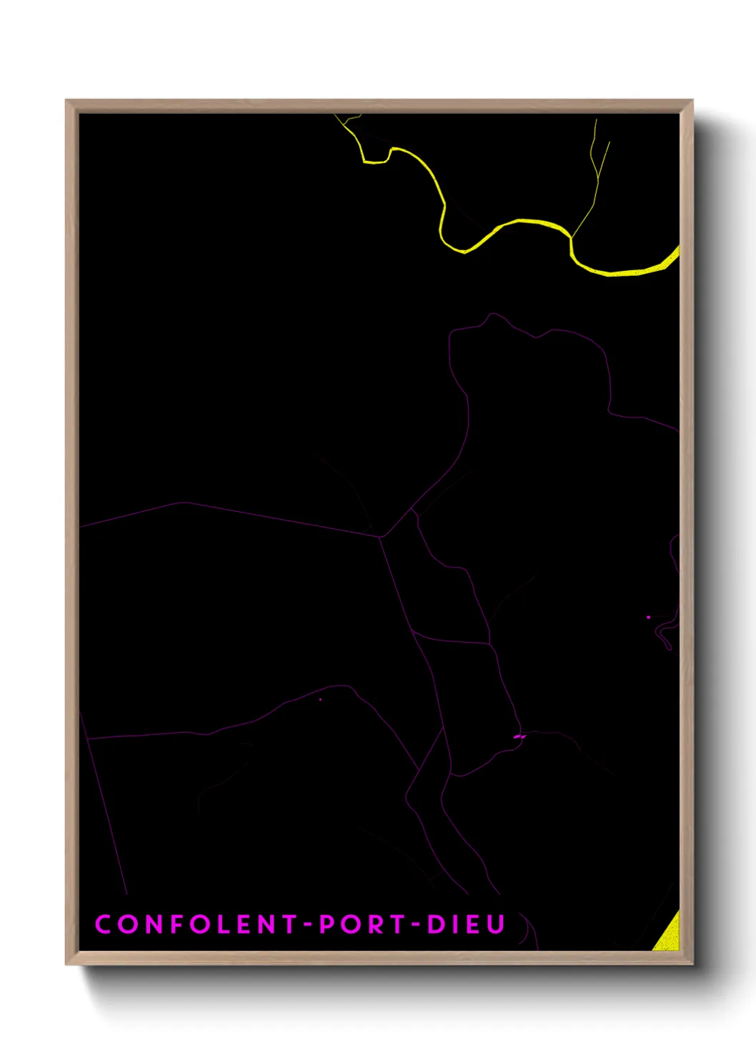 Un poster carteConfolent-Port-Dieu