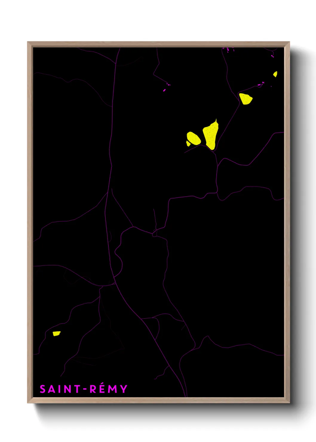 Une affiche de carte sur Saint-Rémy