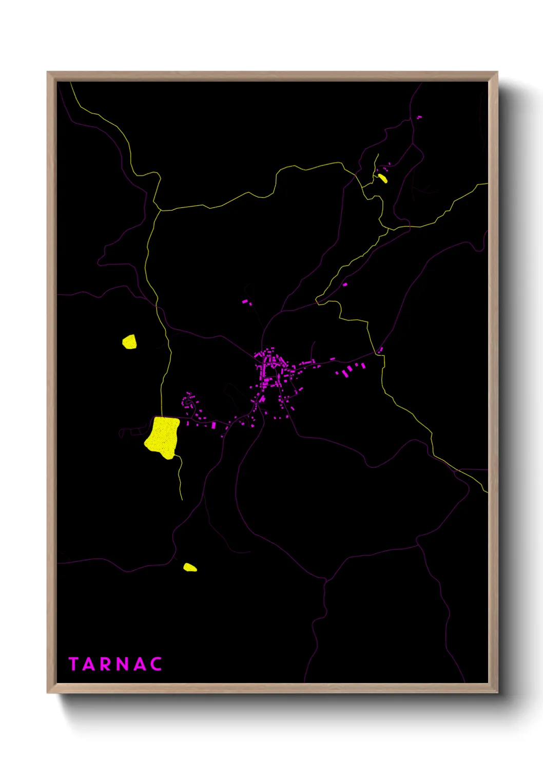 Une affiche de carte sur Tarnac