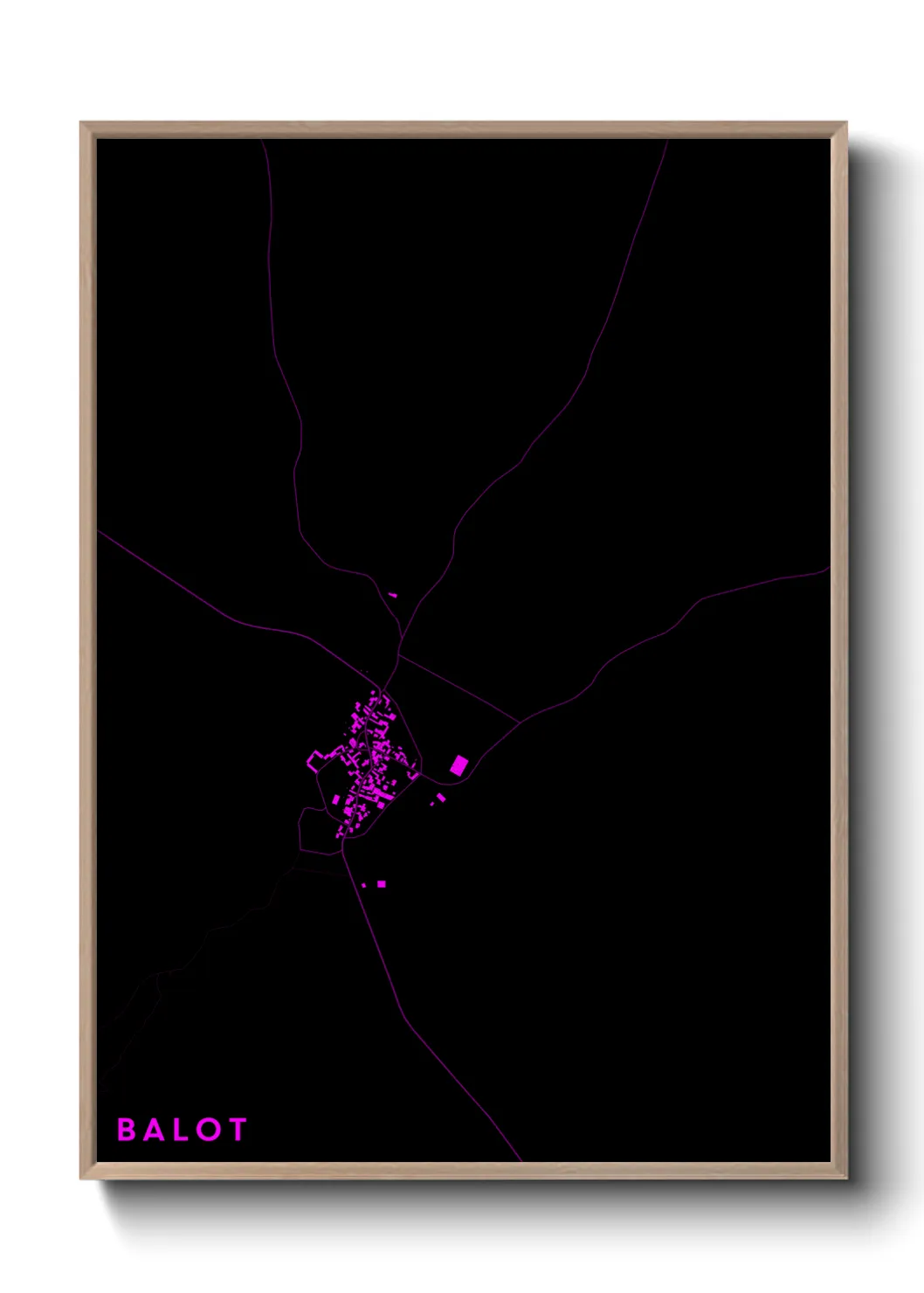 Une affiche de carte sur Balot