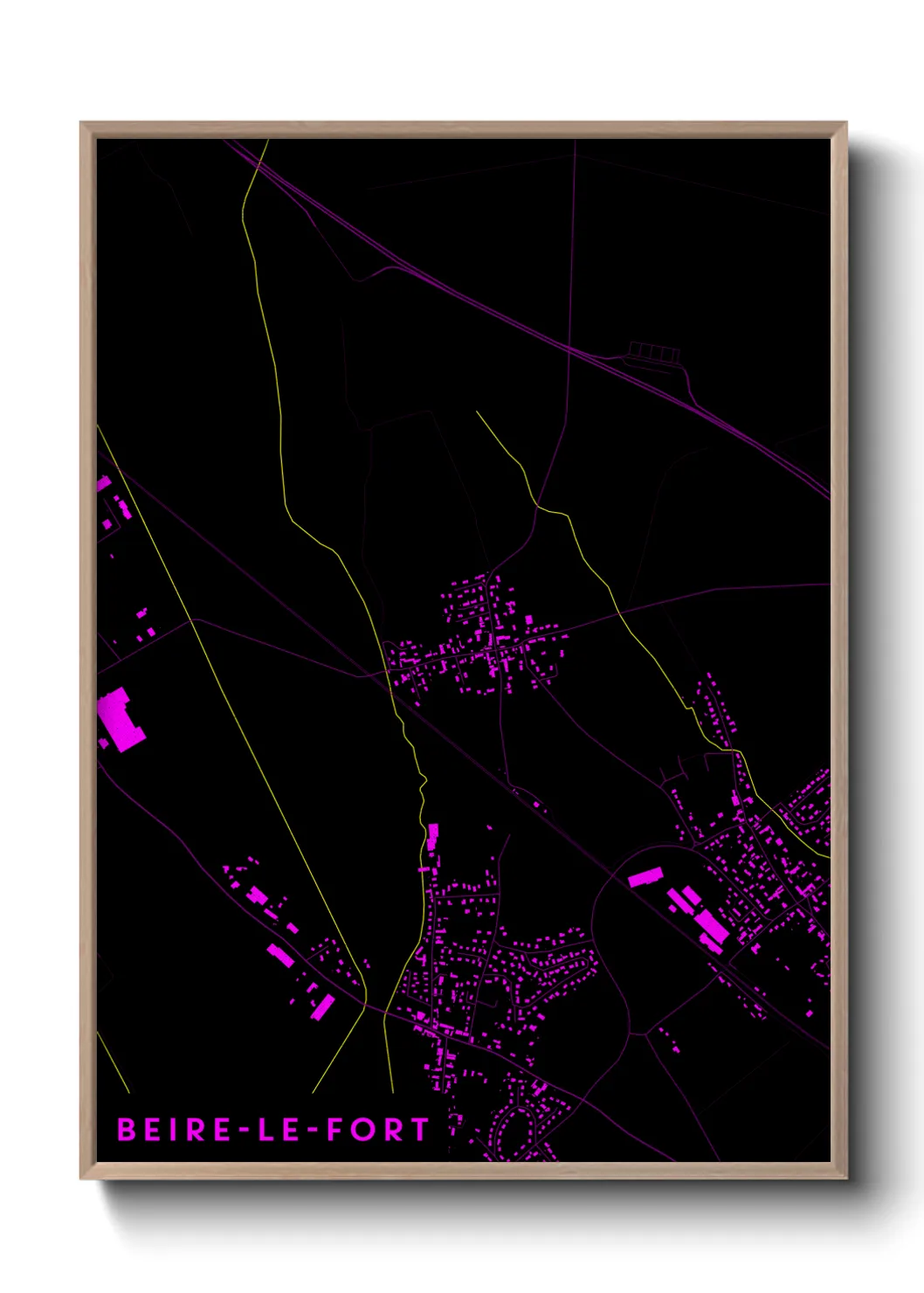 Une affiche de carte sur Beire-le-Fort