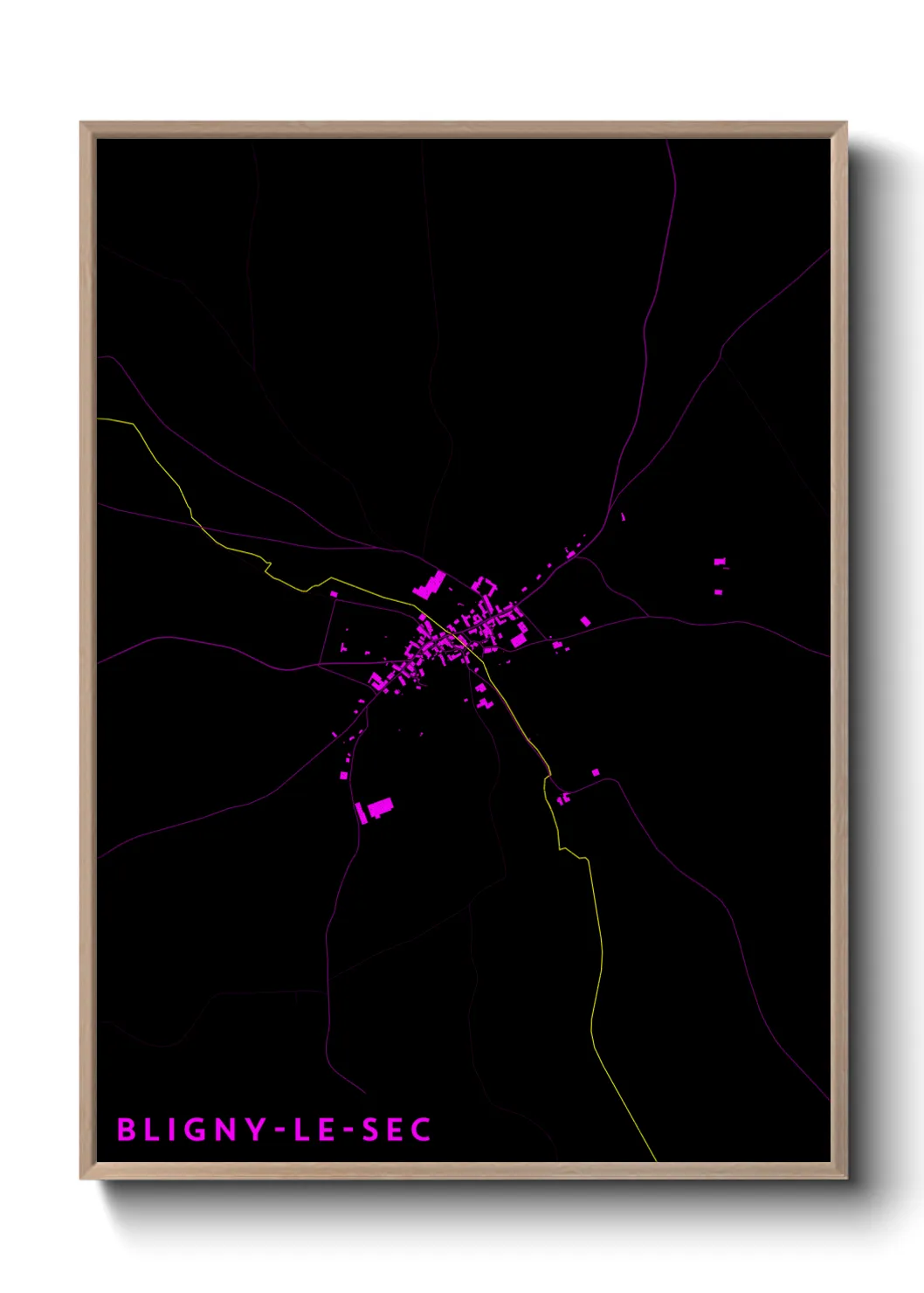 Un poster carteBligny-le-Sec