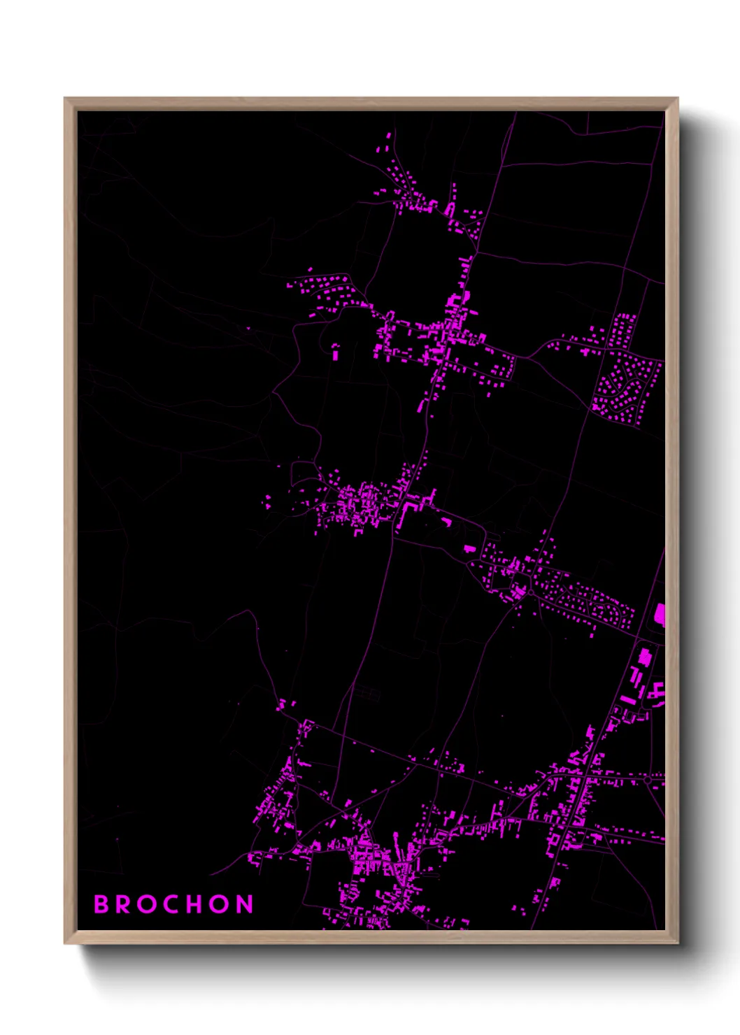 Une affiche de carte sur Brochon