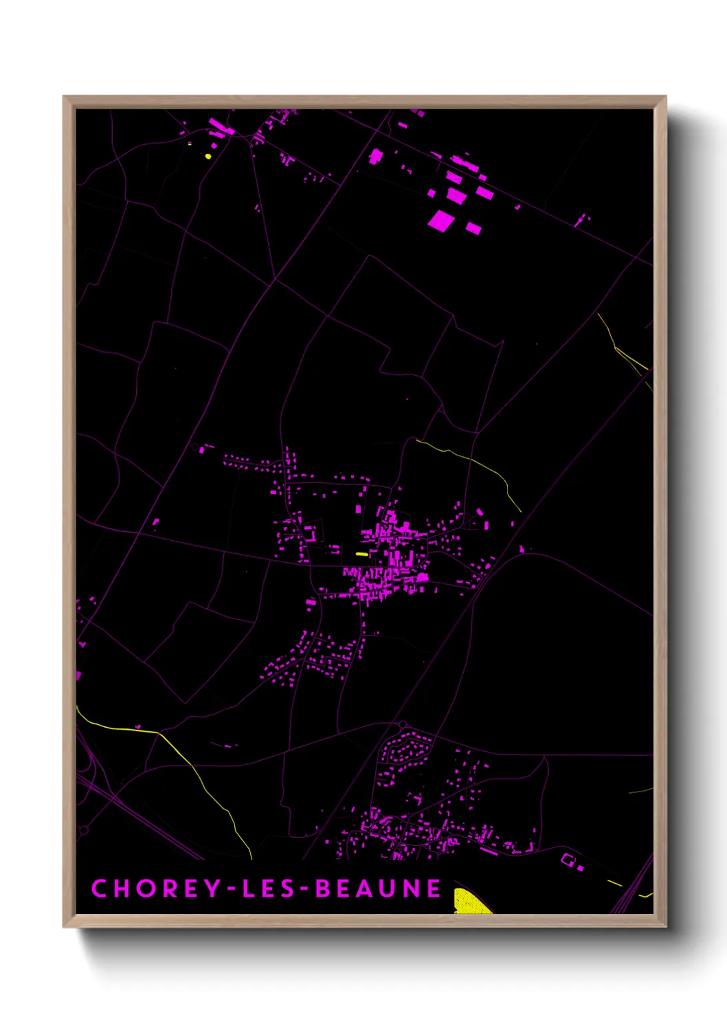 Un poster carteChorey-les-Beaune