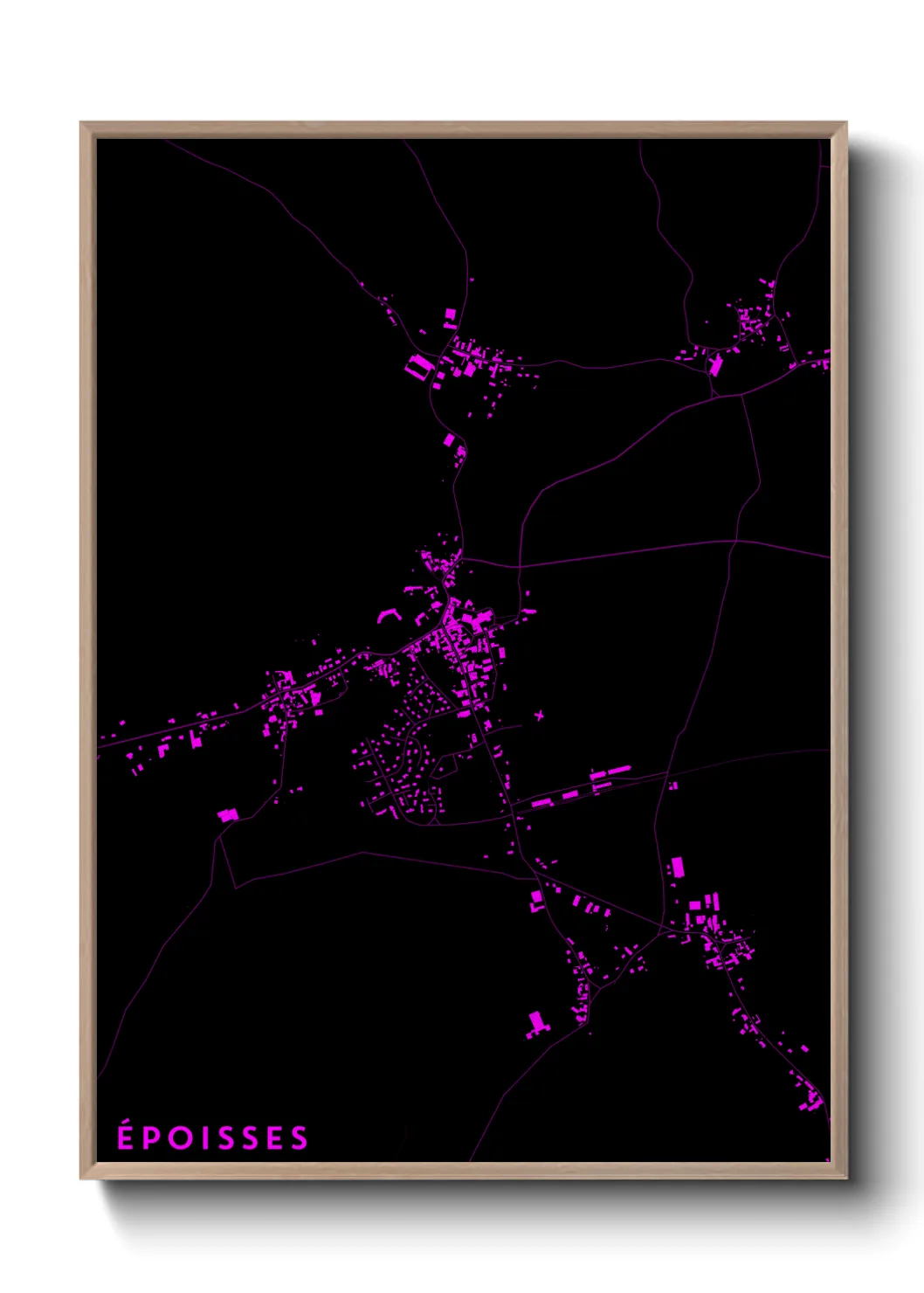 Une affiche de carte sur Époisses