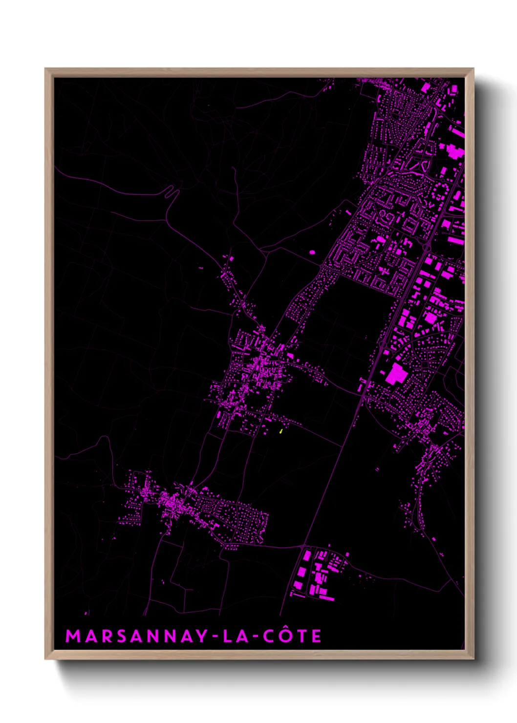 Un poster carteMarsannay-la-Côte