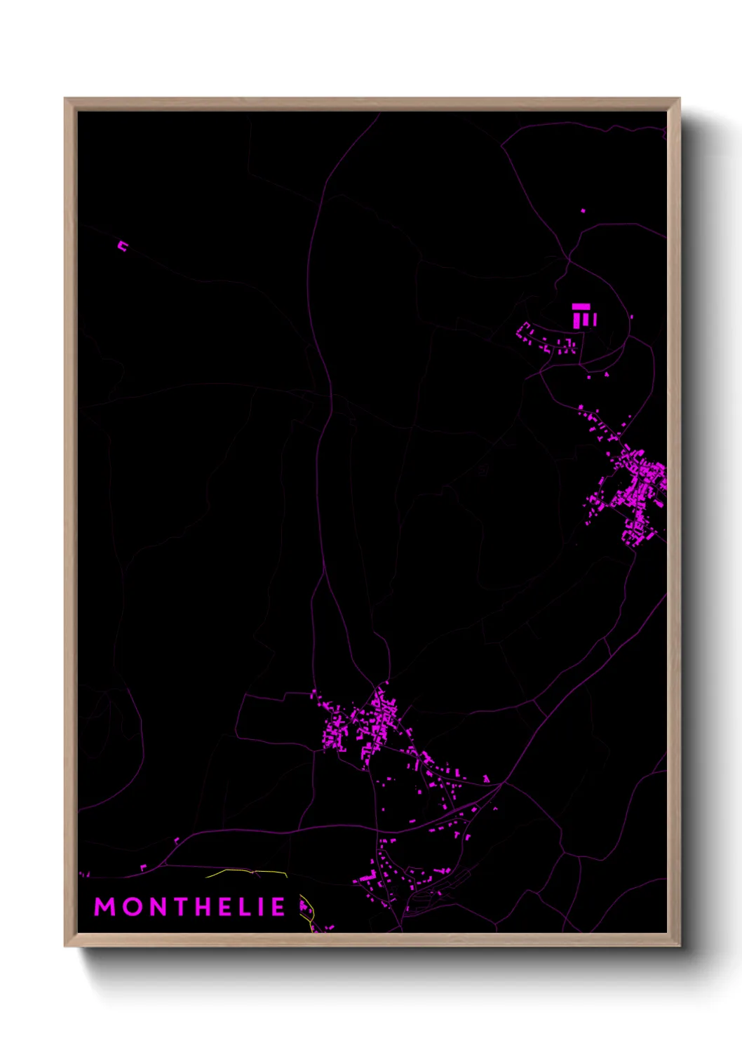 Une affiche de carte sur Monthelie