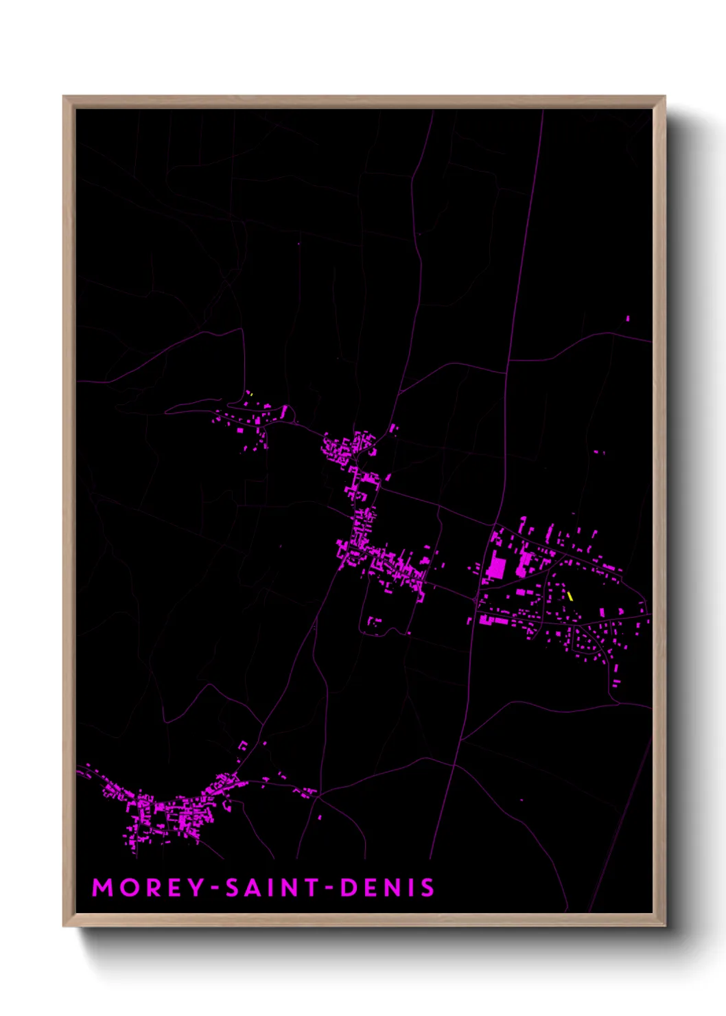 Une affiche de carte sur Morey-Saint-Denis