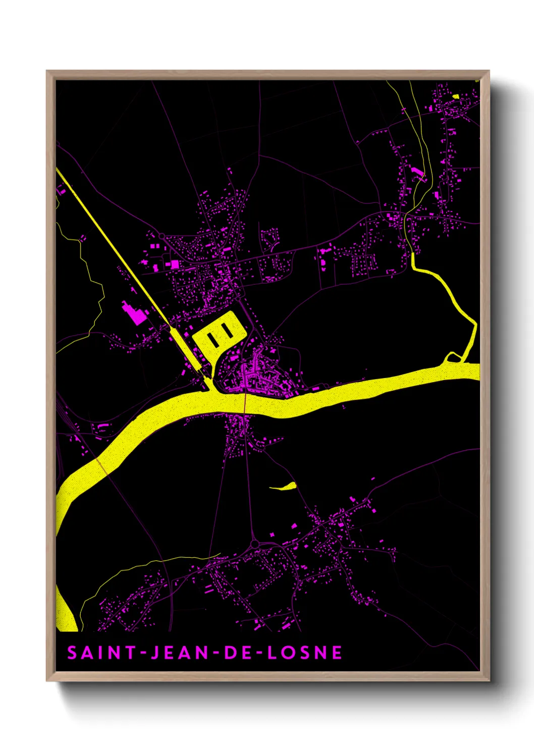 Un poster carteSaint-Jean-de-Losne