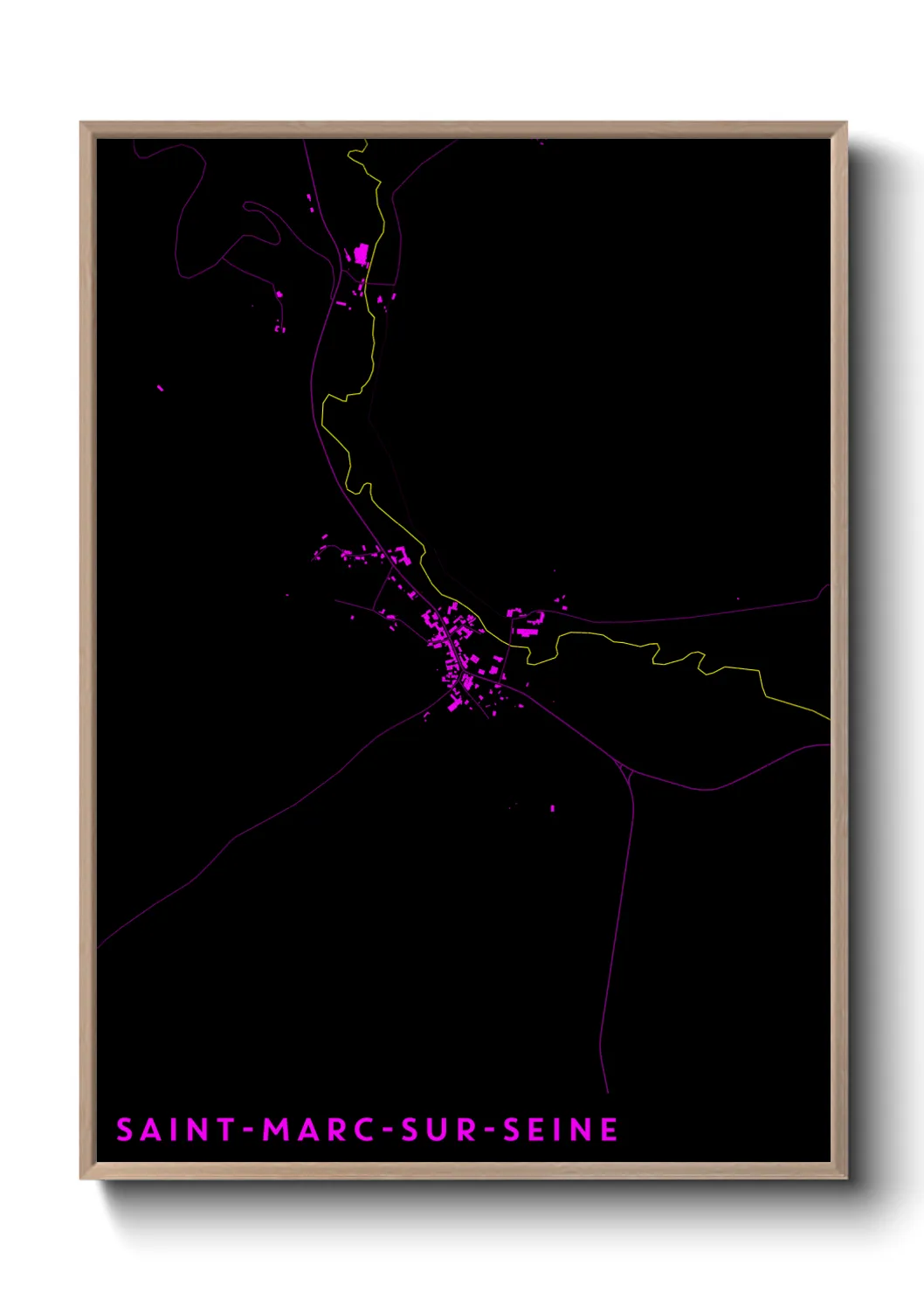 Un poster carteSaint-Marc-sur-Seine