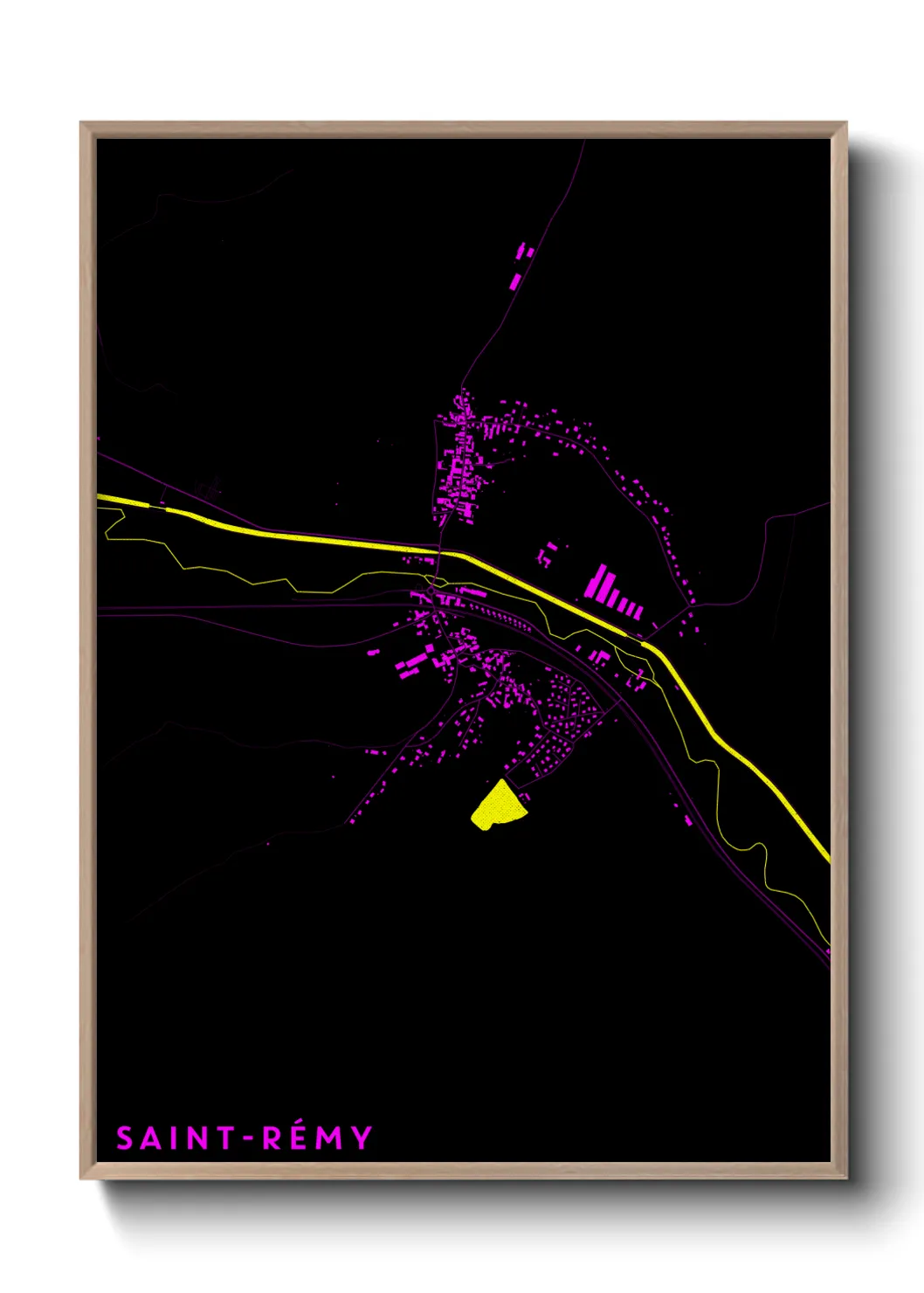 Une affiche de carte sur Saint-Rémy