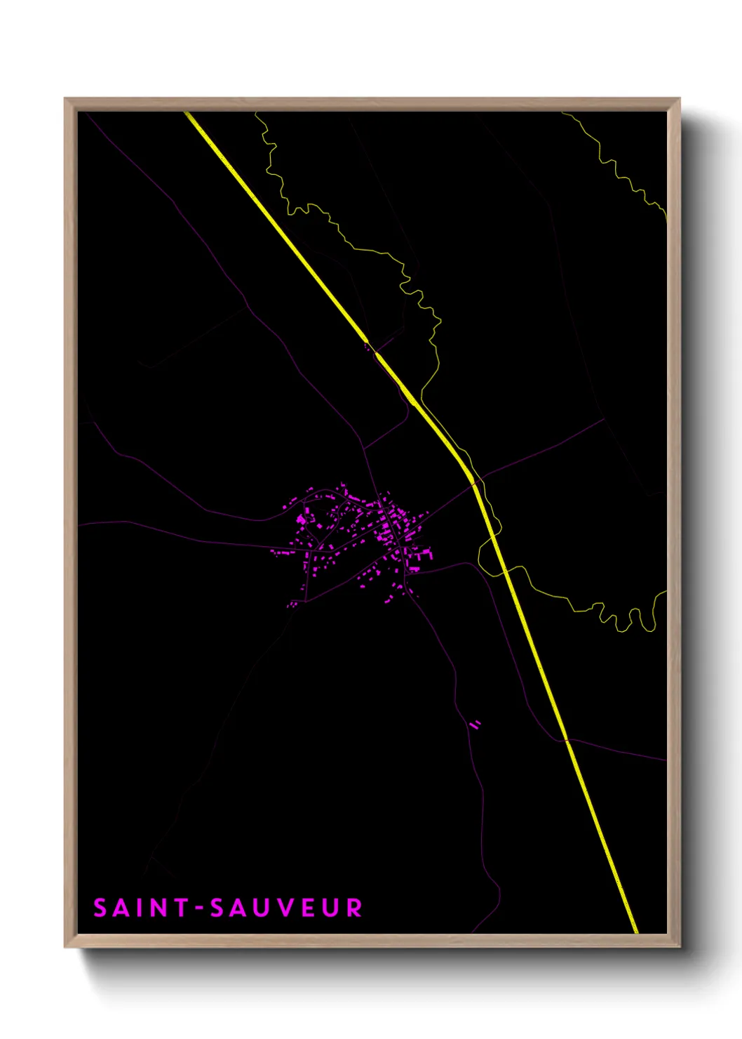 Un poster carteSaint-Sauveur