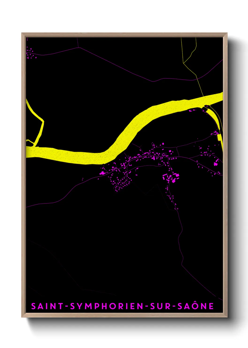 Un poster carteSaint-Symphorien-sur-Saône
