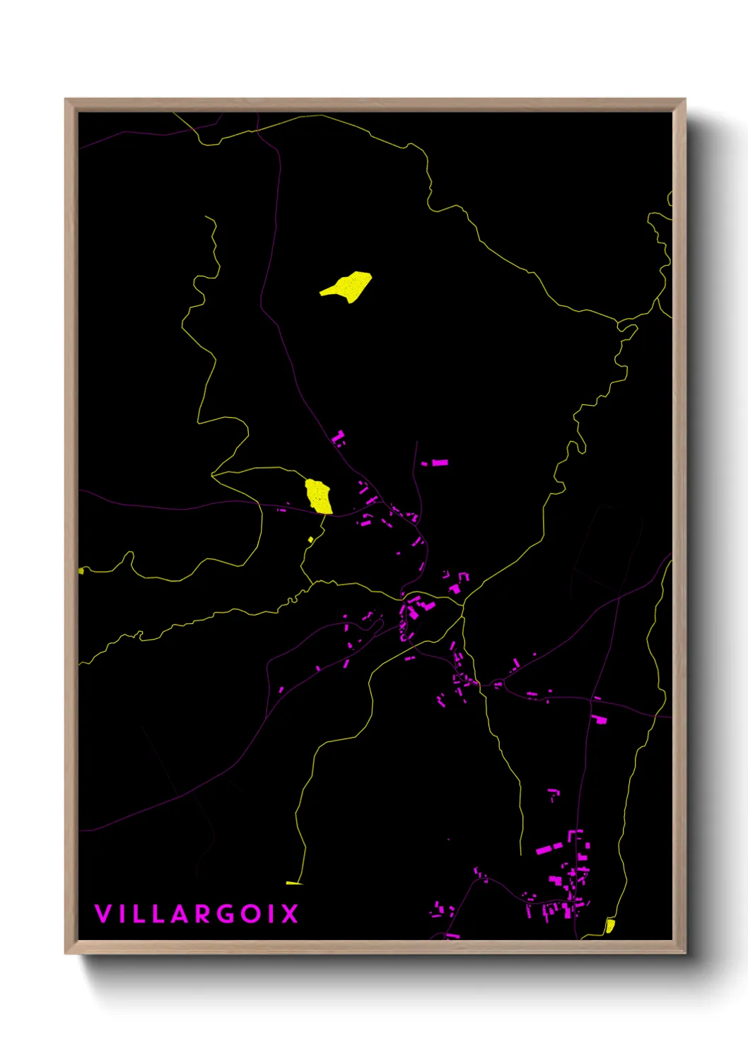 Une affiche de carte sur Villargoix