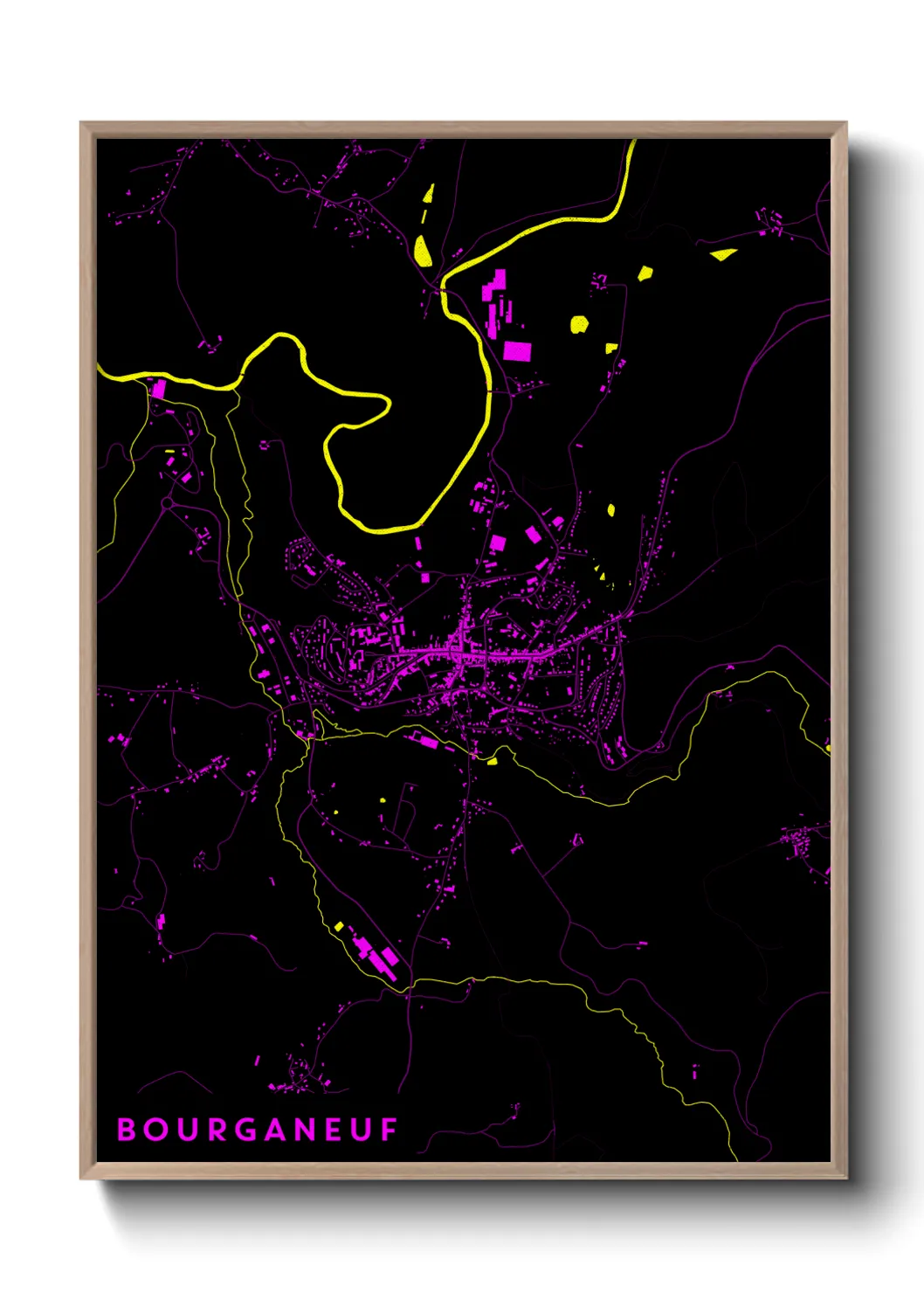 Un poster carteBourganeuf