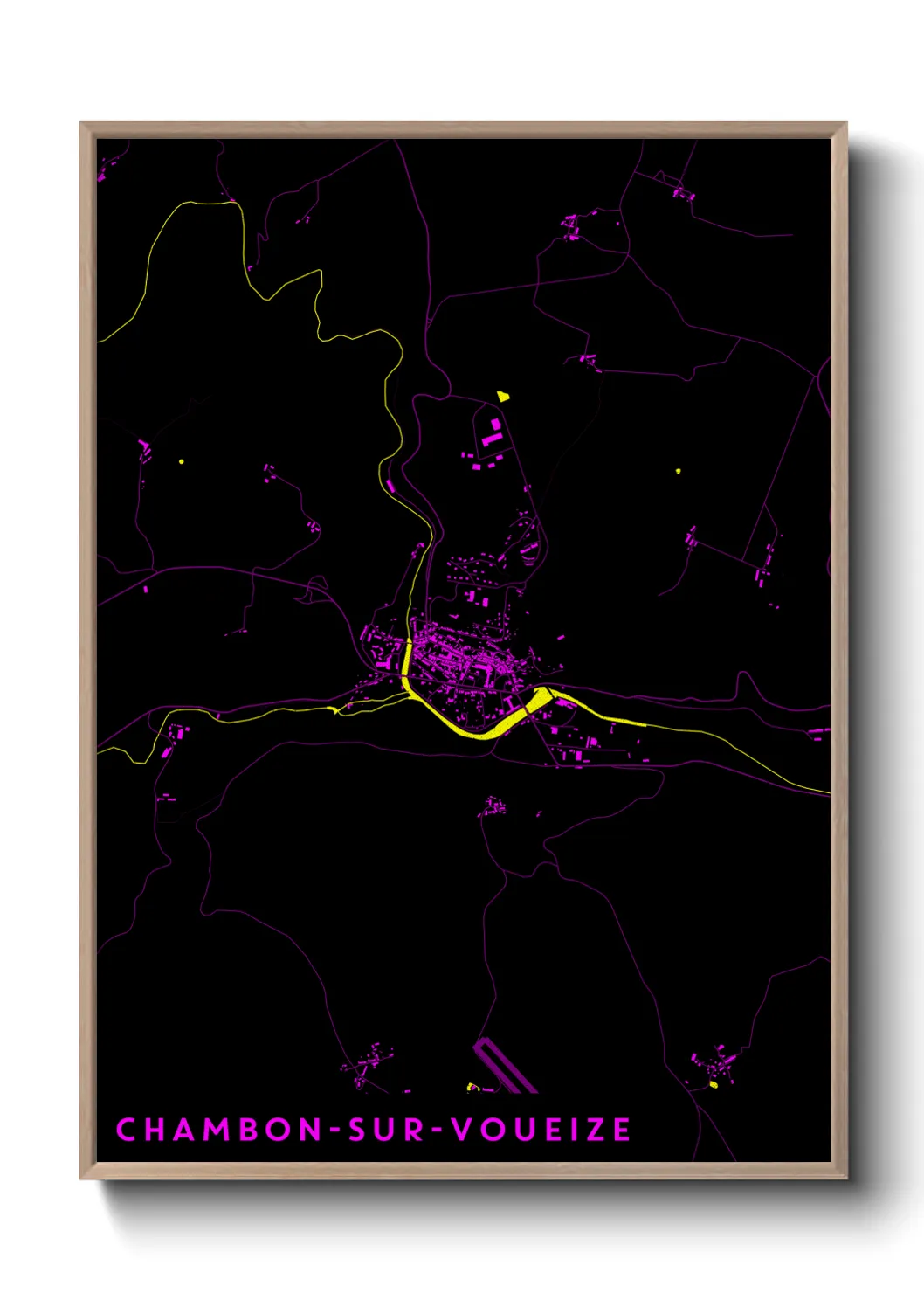 Un poster carteChambon-sur-Voueize
