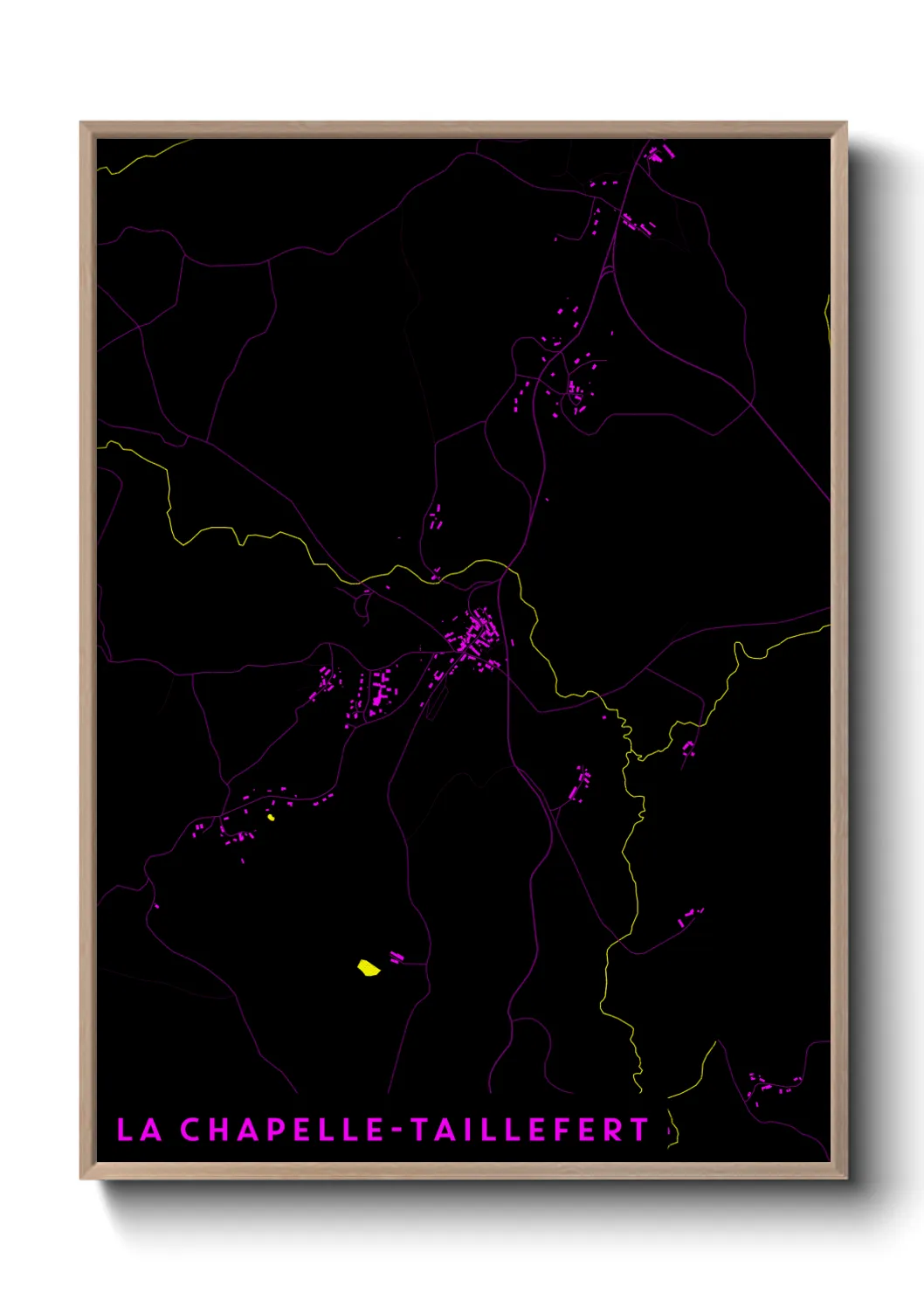 Un poster carteLa Chapelle-Taillefert