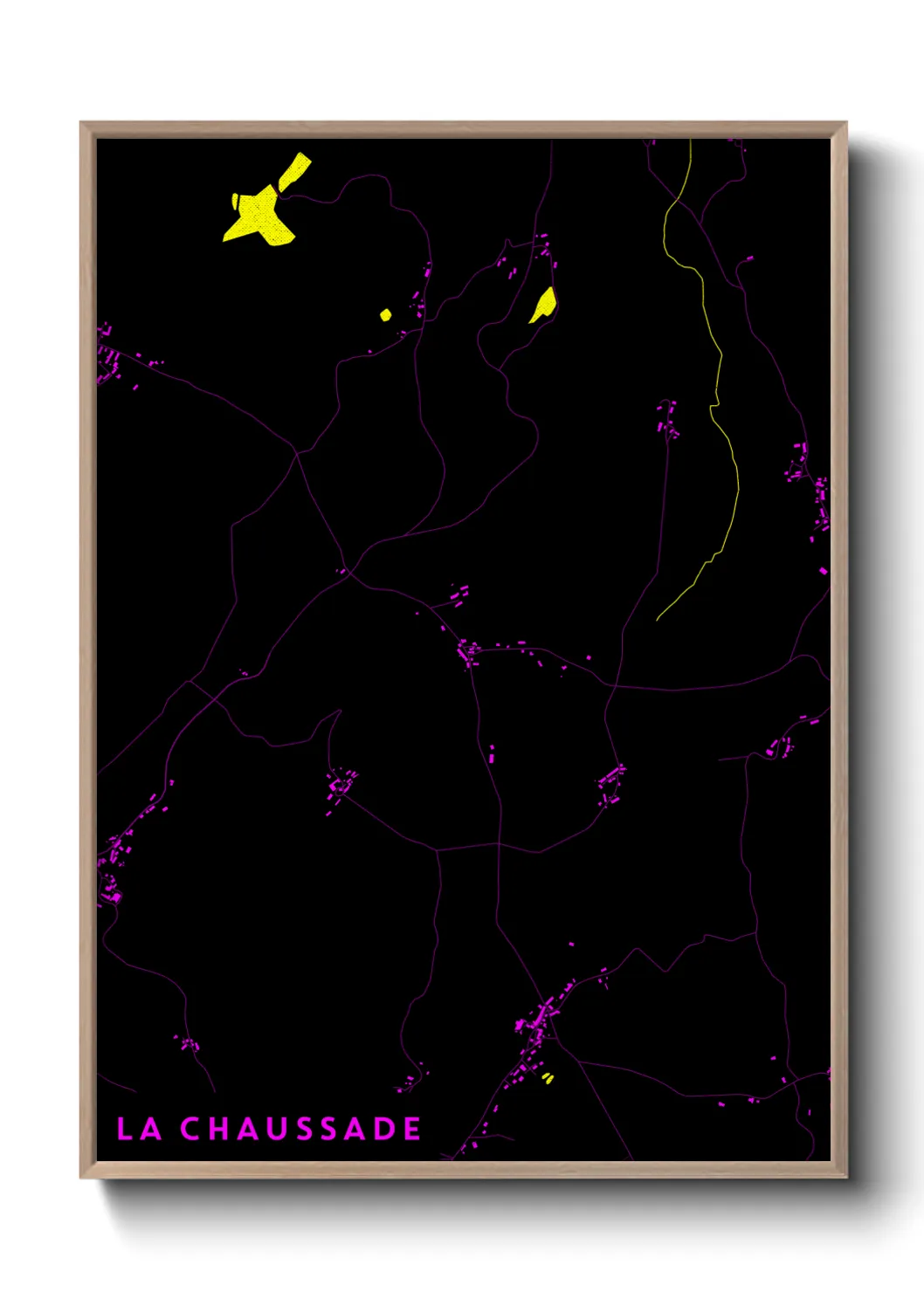 Un poster carteLa Chaussade