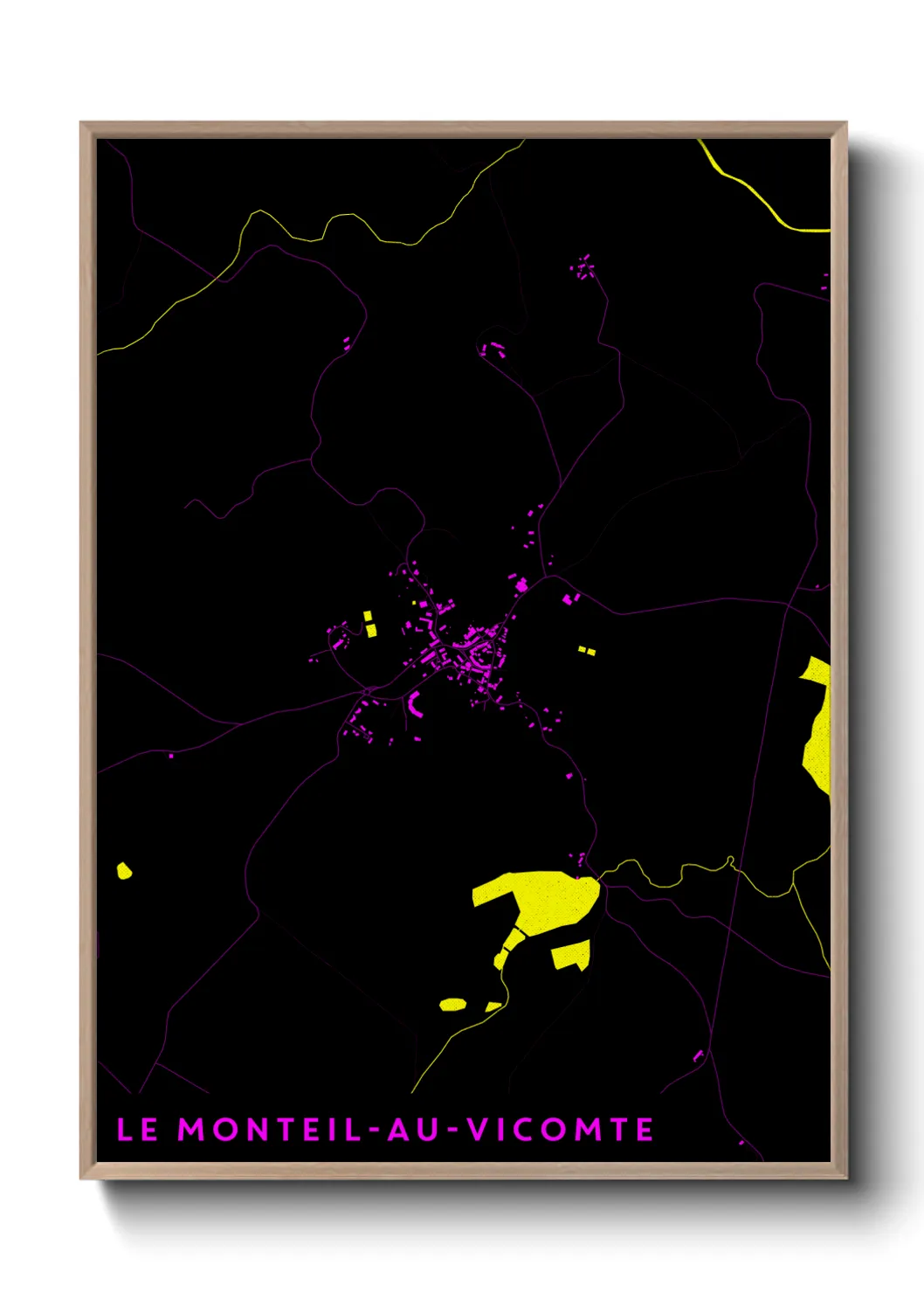 Un poster carteLe Monteil-au-Vicomte