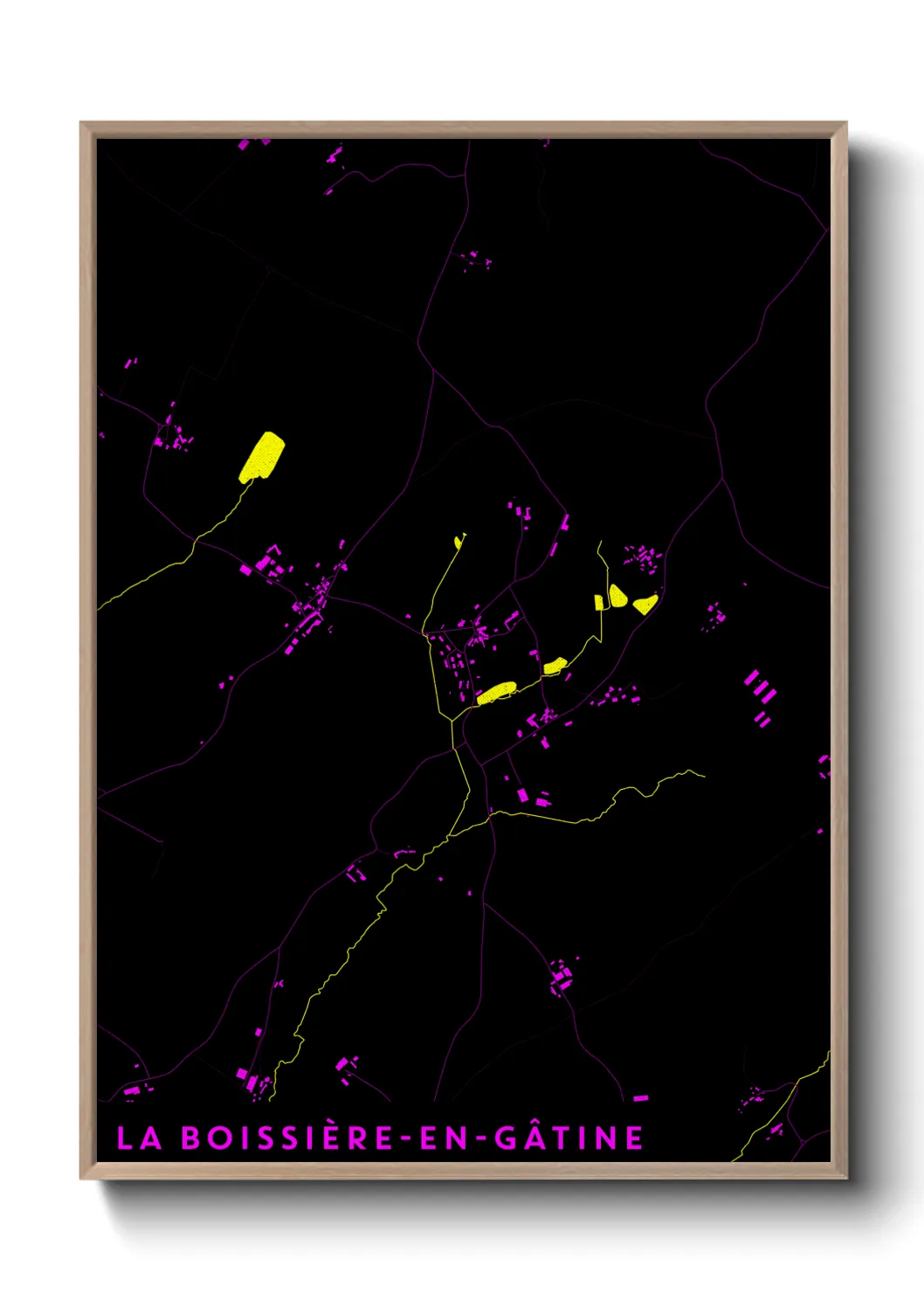Une affiche de carte sur La Boissière-en-Gâtine