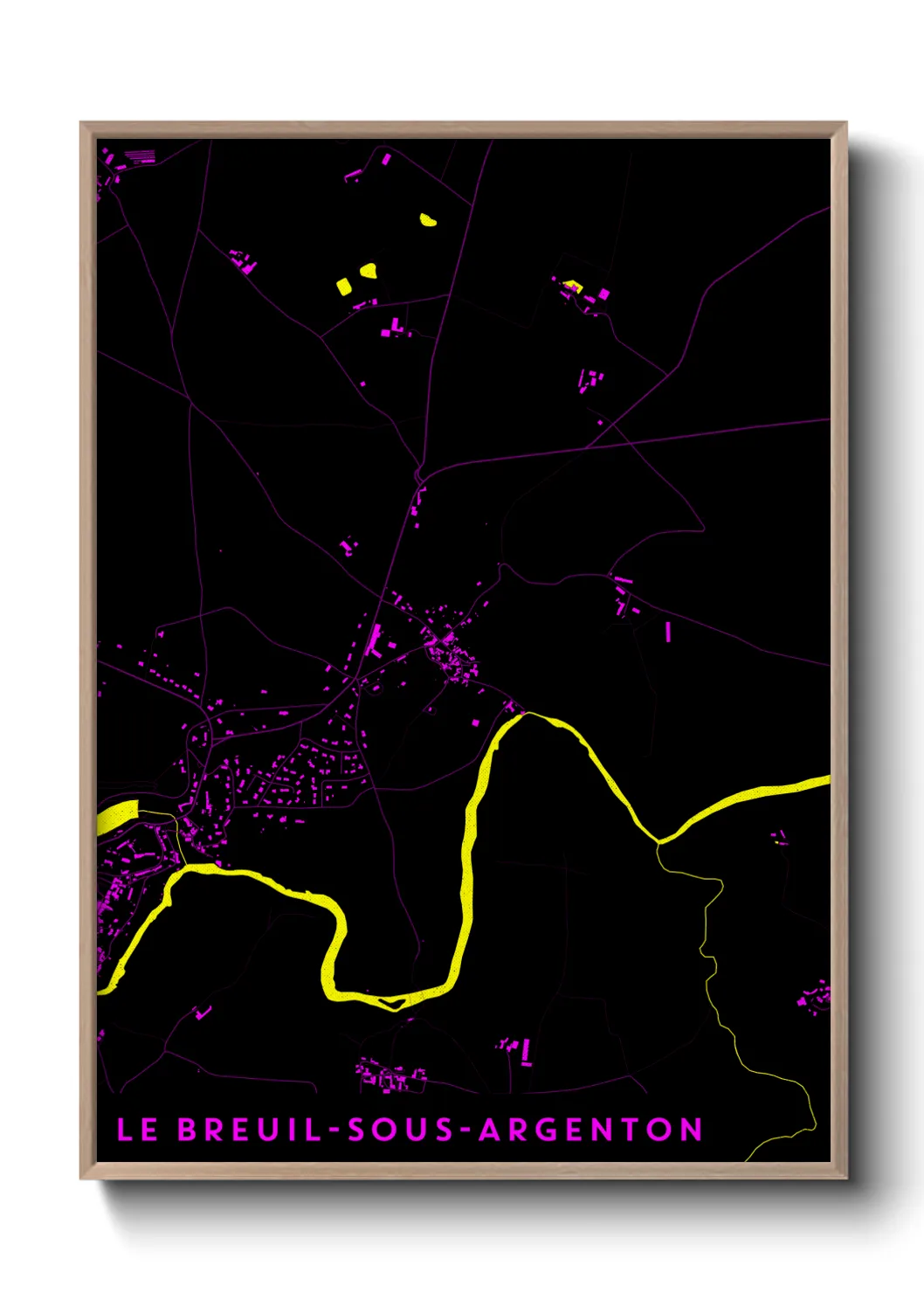 Un poster carteLe Breuil-sous-Argenton