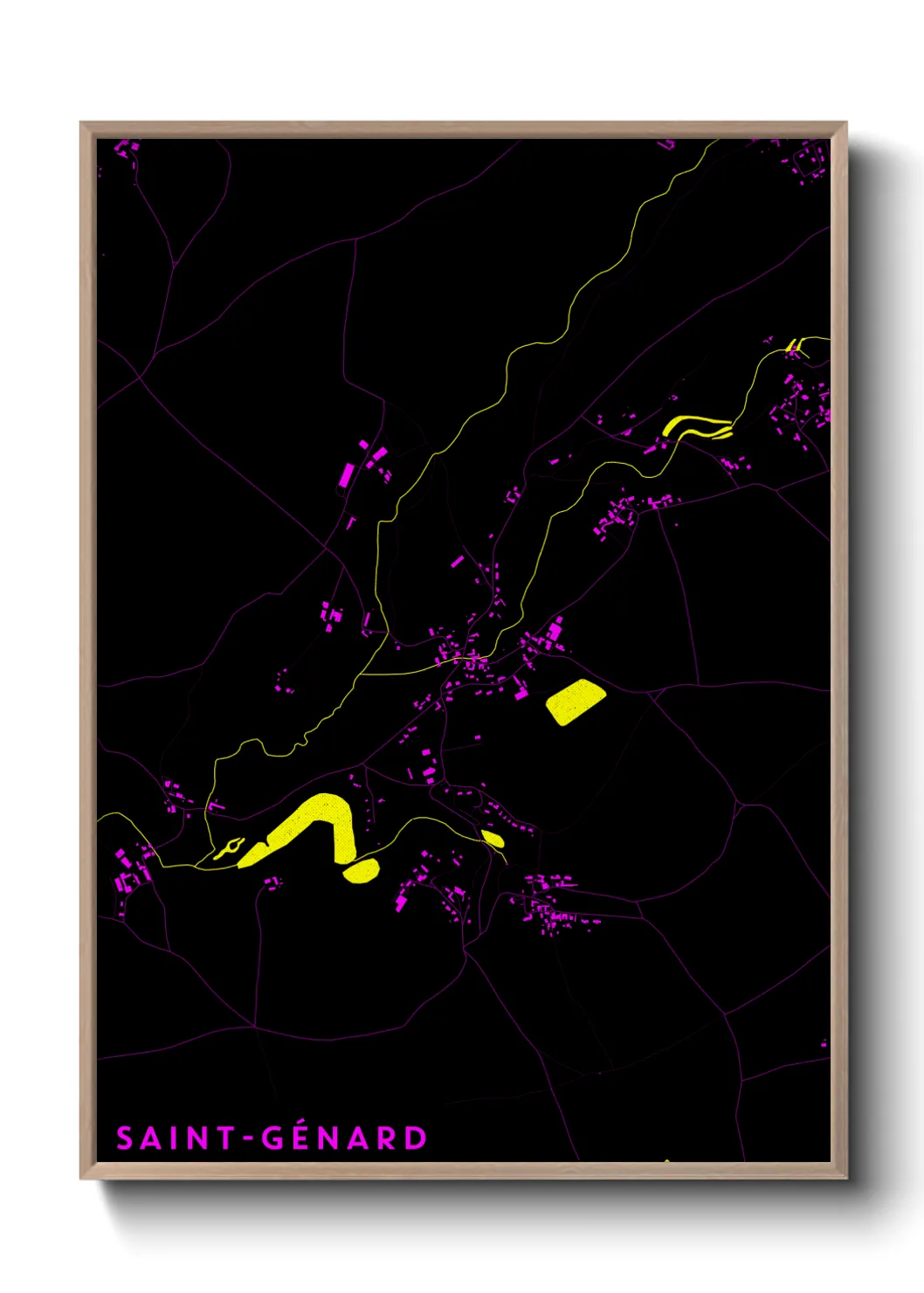 Un poster carteSaint-Génard