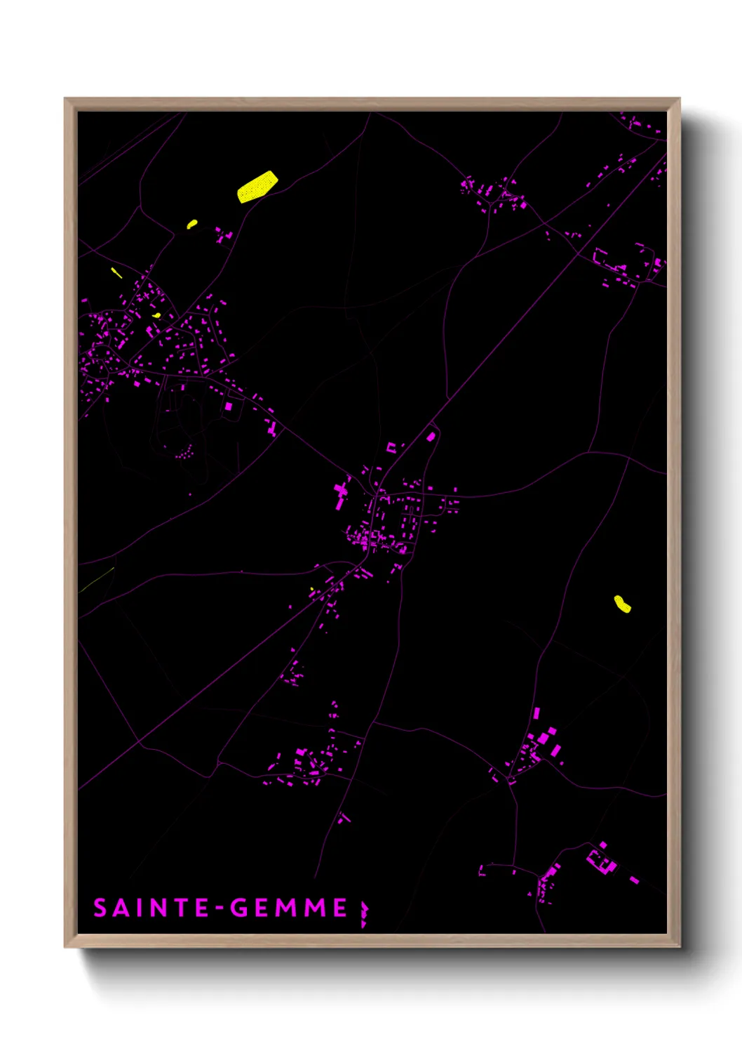 Un poster carteSainte-Gemme