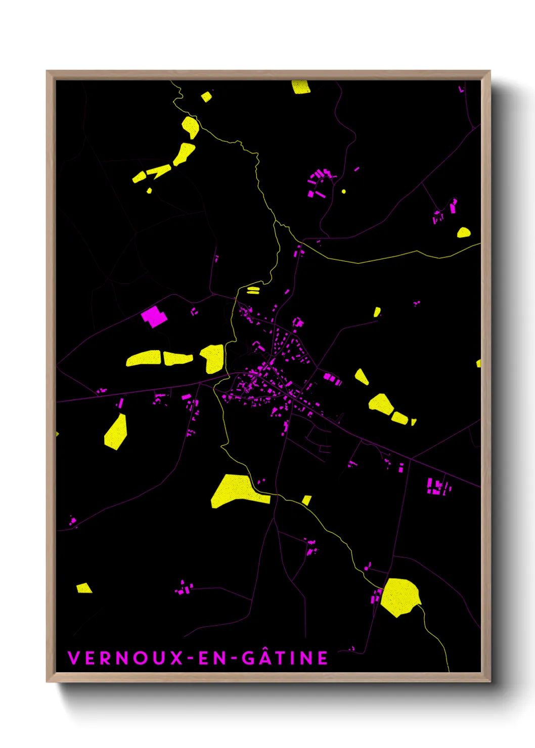 Une affiche de carte sur Vernoux-en-Gâtine