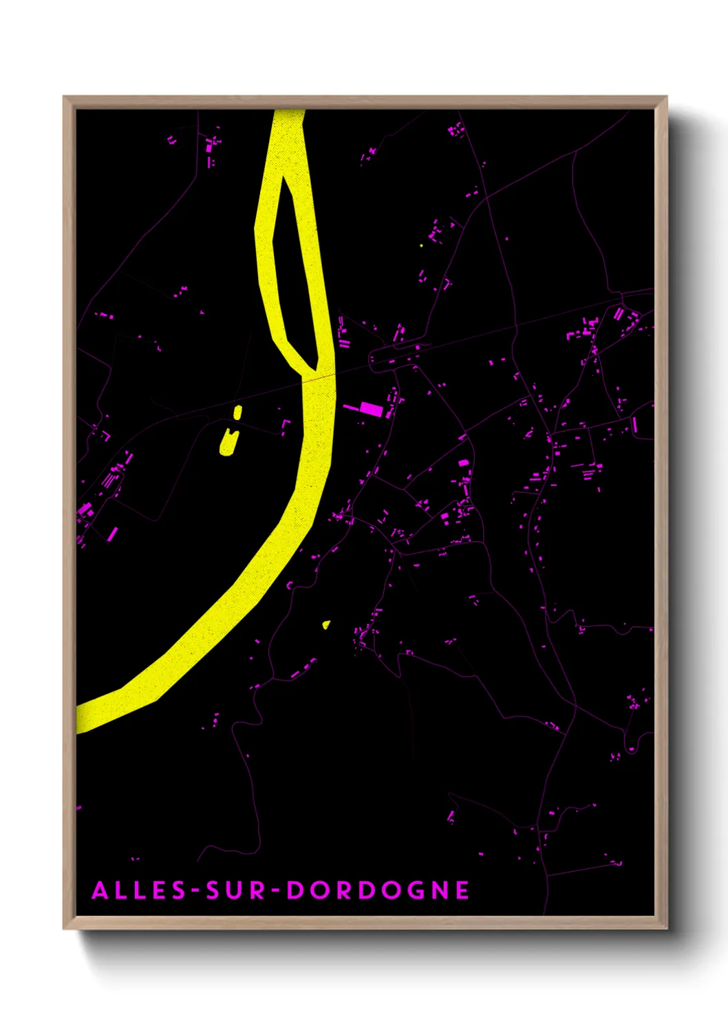 Un poster carteAlles-sur-Dordogne