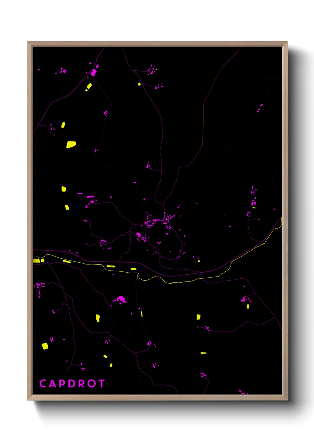 Une affiche de carte sur Capdrot