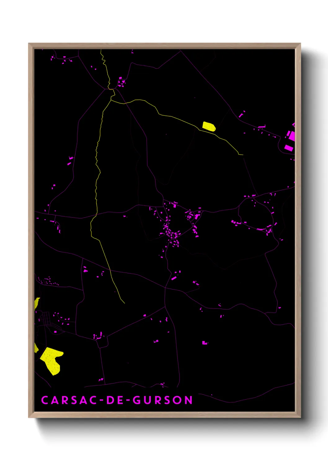 Un poster carteCarsac-de-Gurson