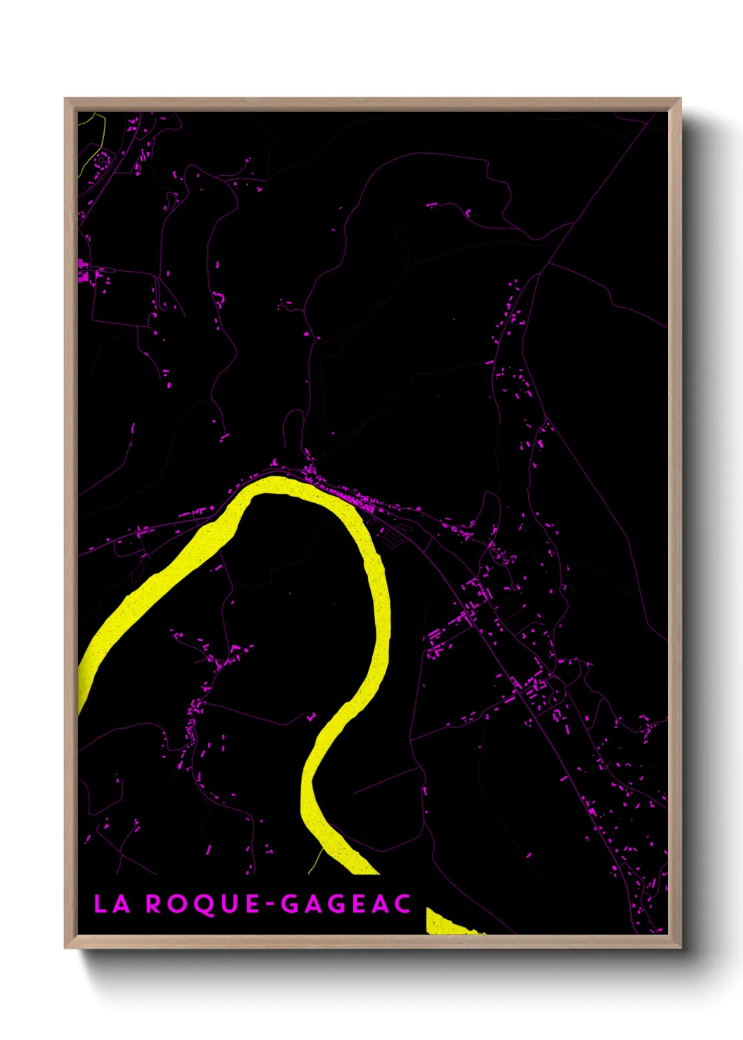 Un poster carteLa Roque-Gageac