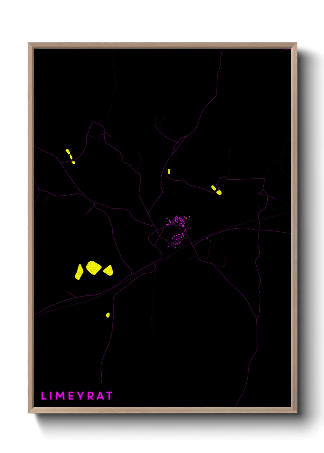 Une affiche de carte sur Limeyrat