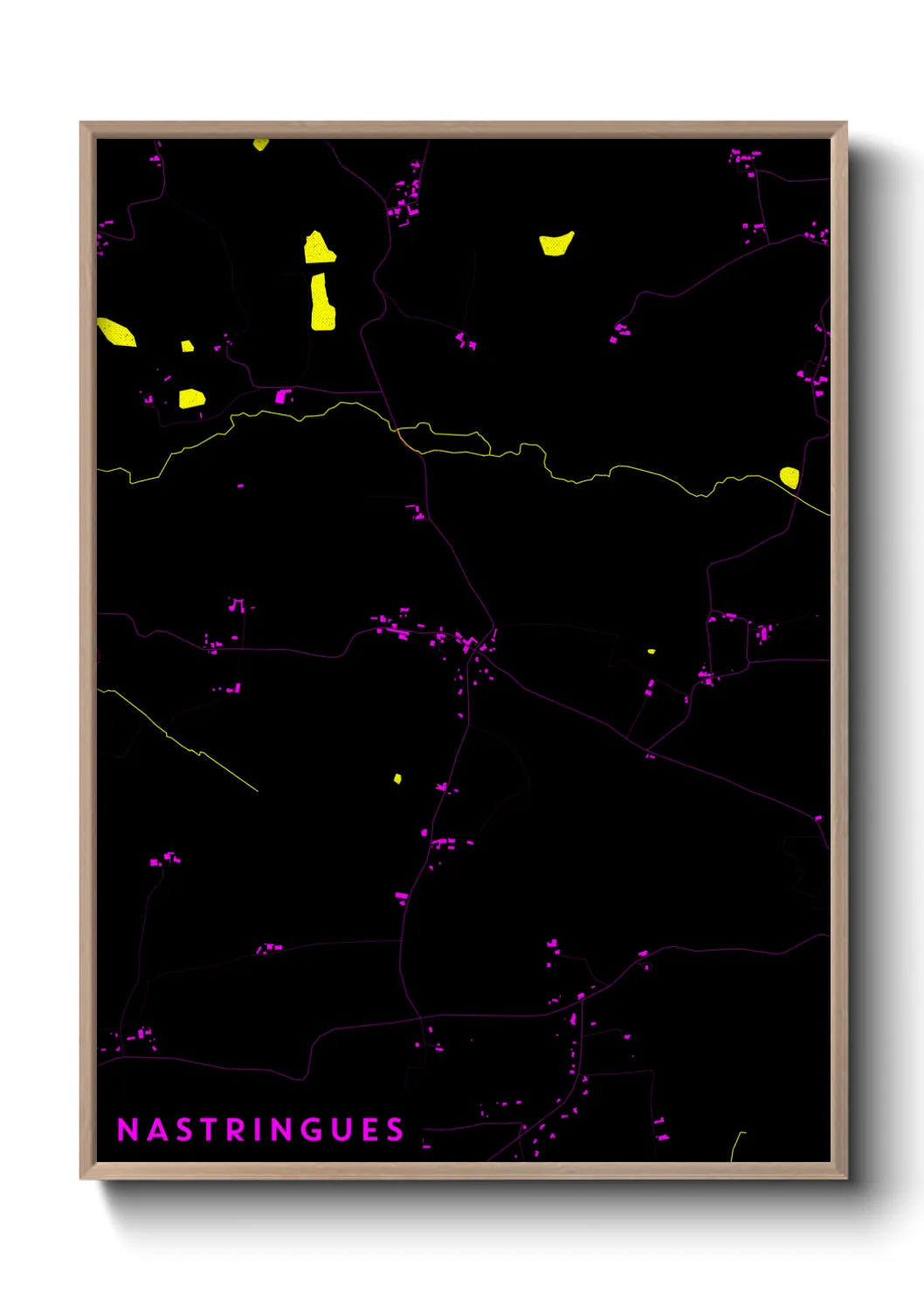 Une affiche de carte sur Nastringues