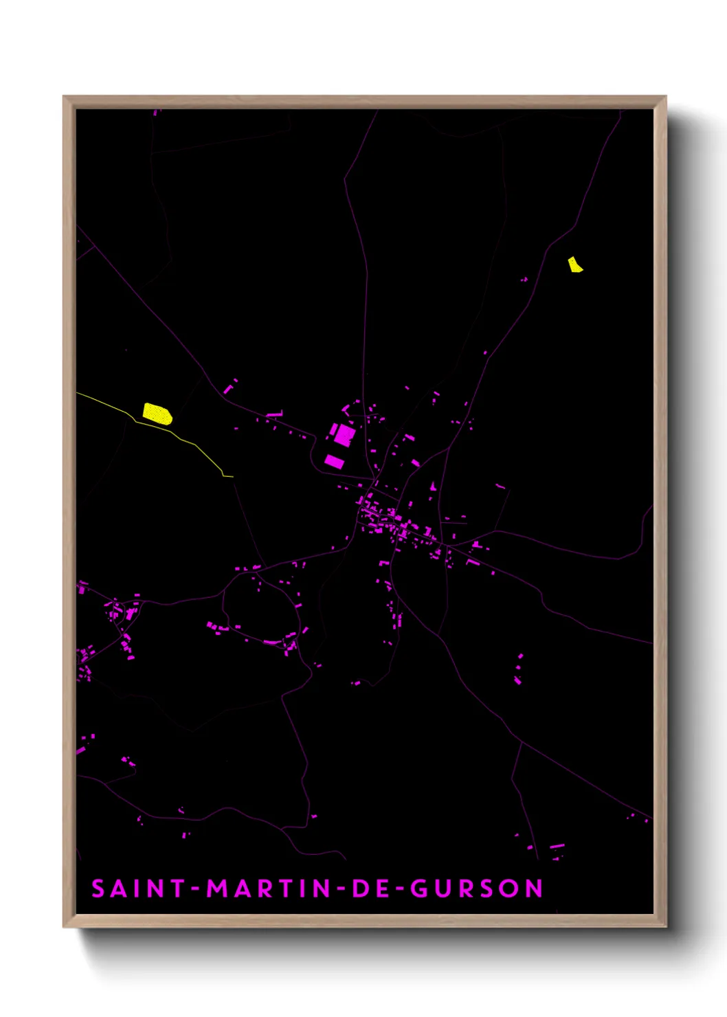 Un poster carteSaint-Martin-de-Gurson