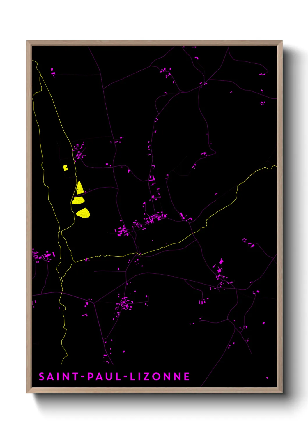 Un poster carteSaint-Paul-Lizonne