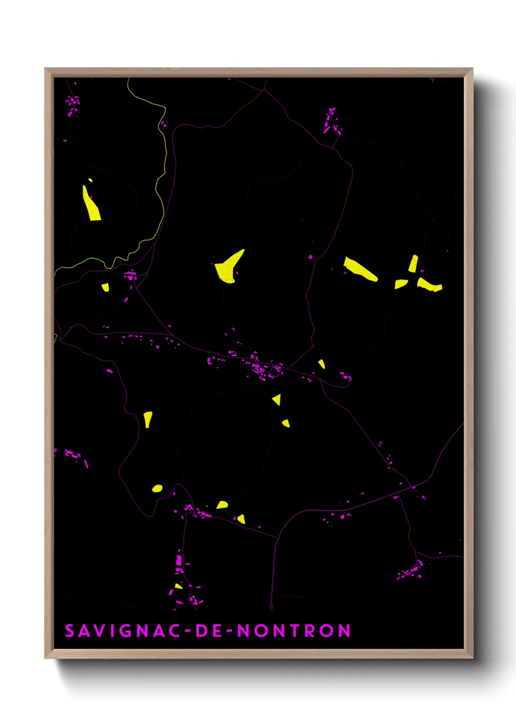 Un poster carteSavignac-de-Nontron