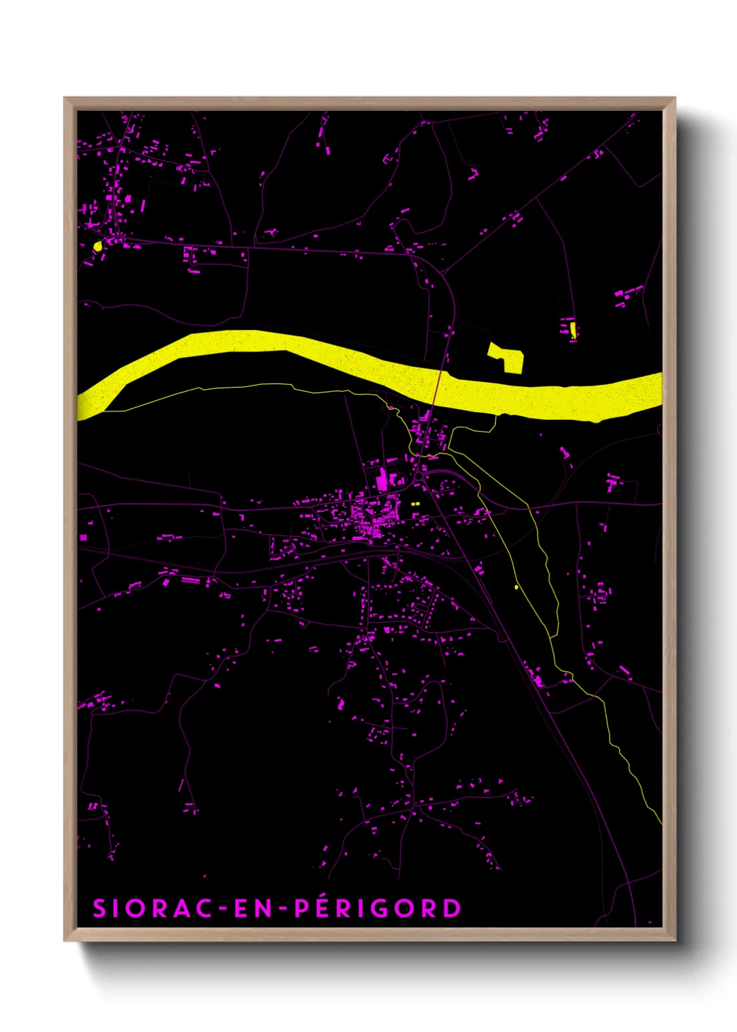 Un poster carteSiorac-en-Périgord