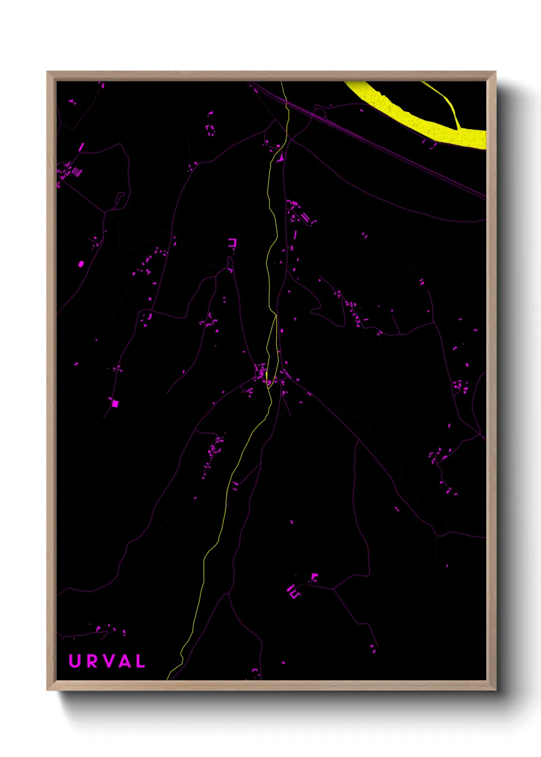 Une affiche de carte sur Urval