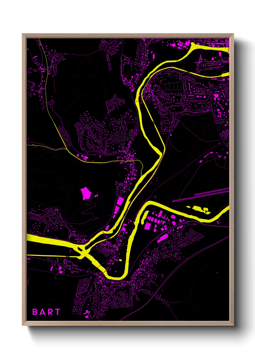 Une affiche de carte sur Bart