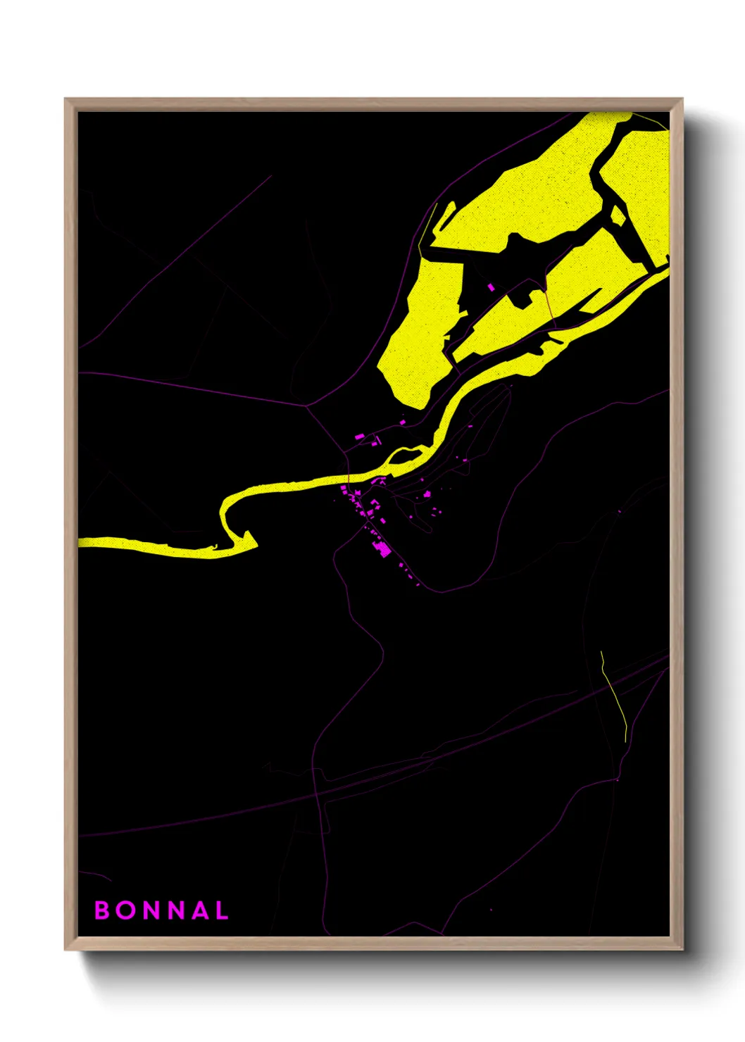 Une affiche de carte sur Bonnal