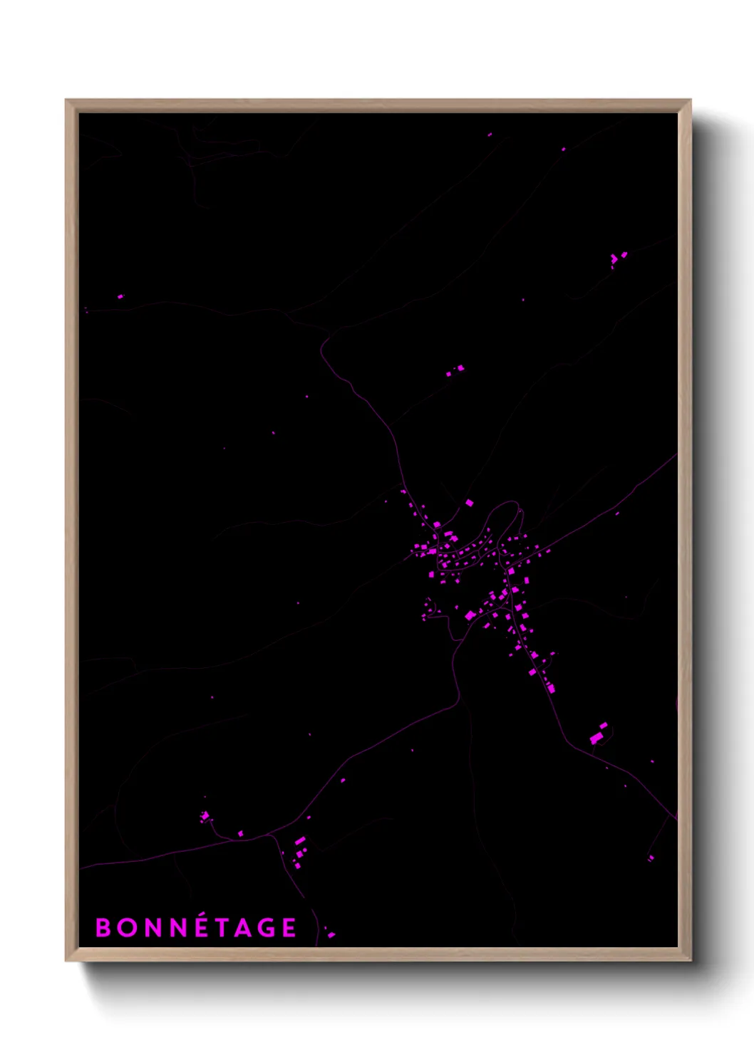 Une affiche de carte sur Bonnétage