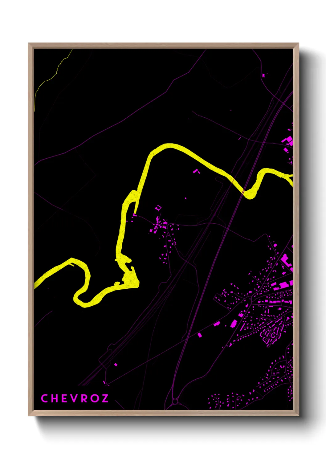 Une affiche de carte sur Chevroz