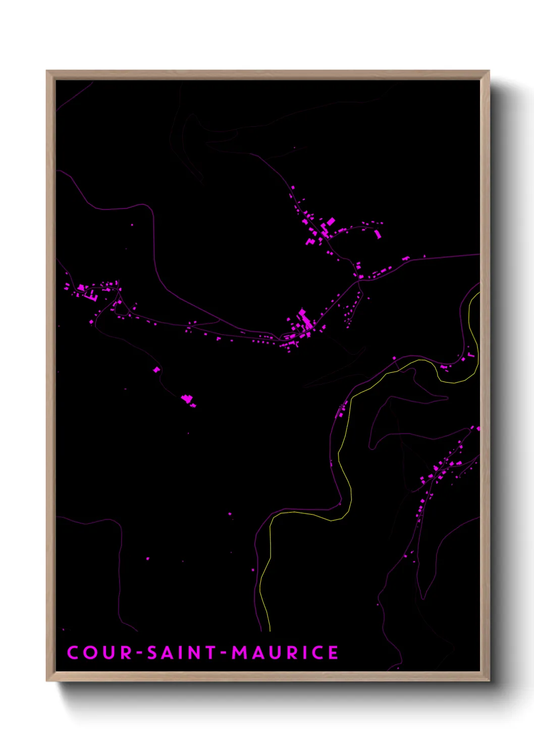 Un poster carteCour-Saint-Maurice
