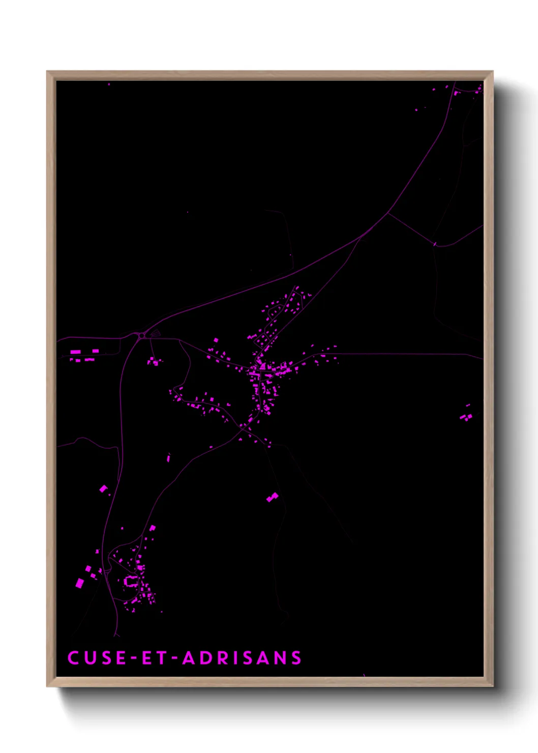 Un poster carteCuse-et-Adrisans