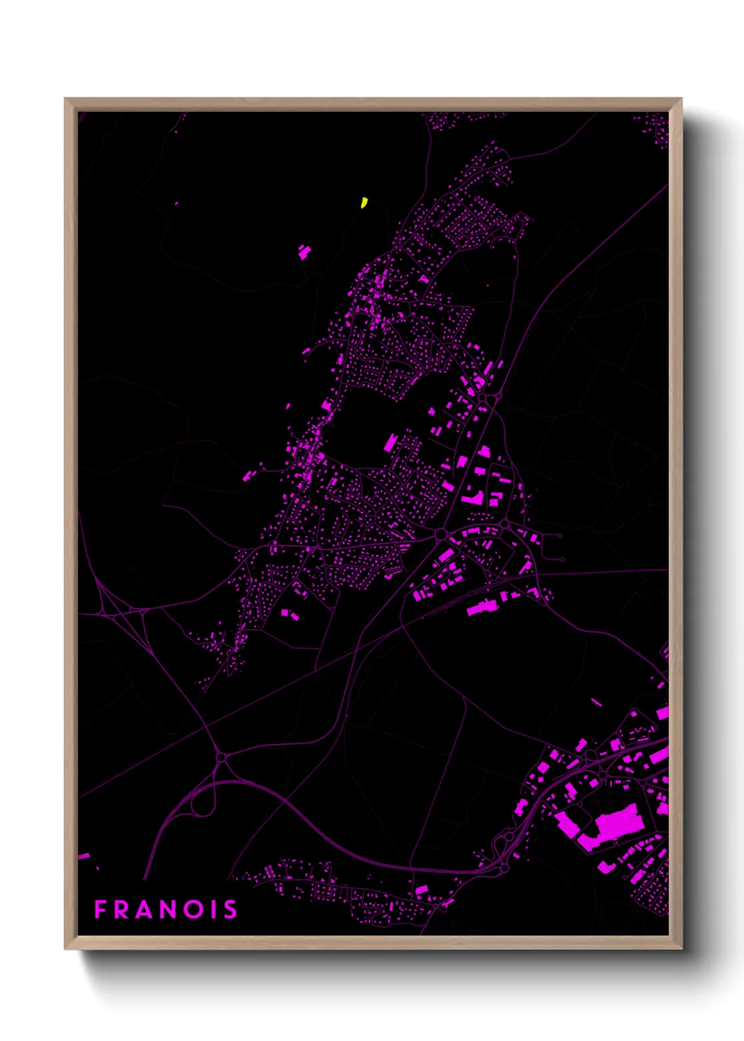 Une affiche de carte sur Franois