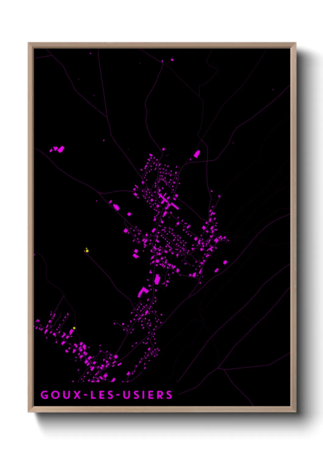Un poster carteGoux-les-Usiers