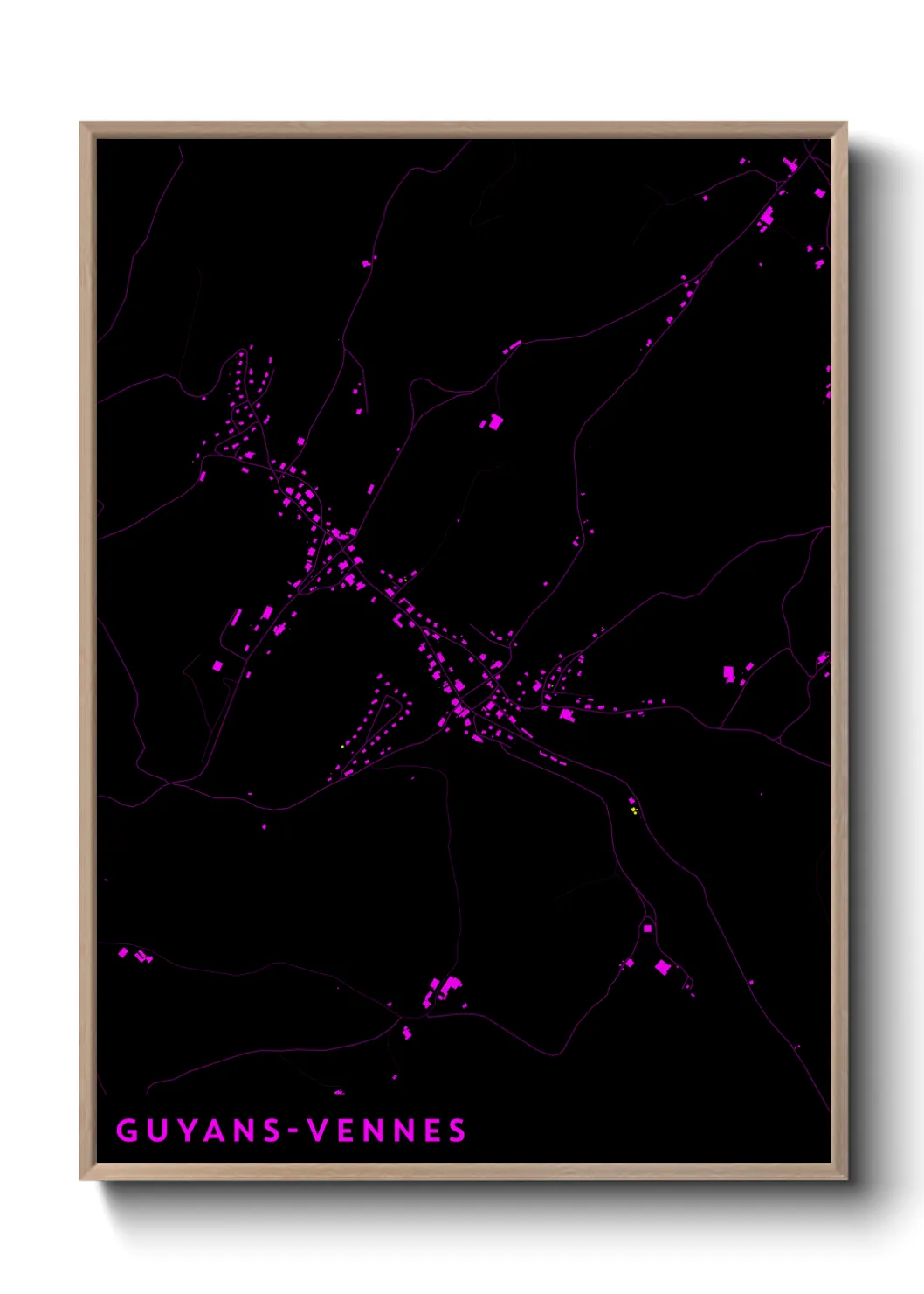 Un poster carteGuyans-Vennes