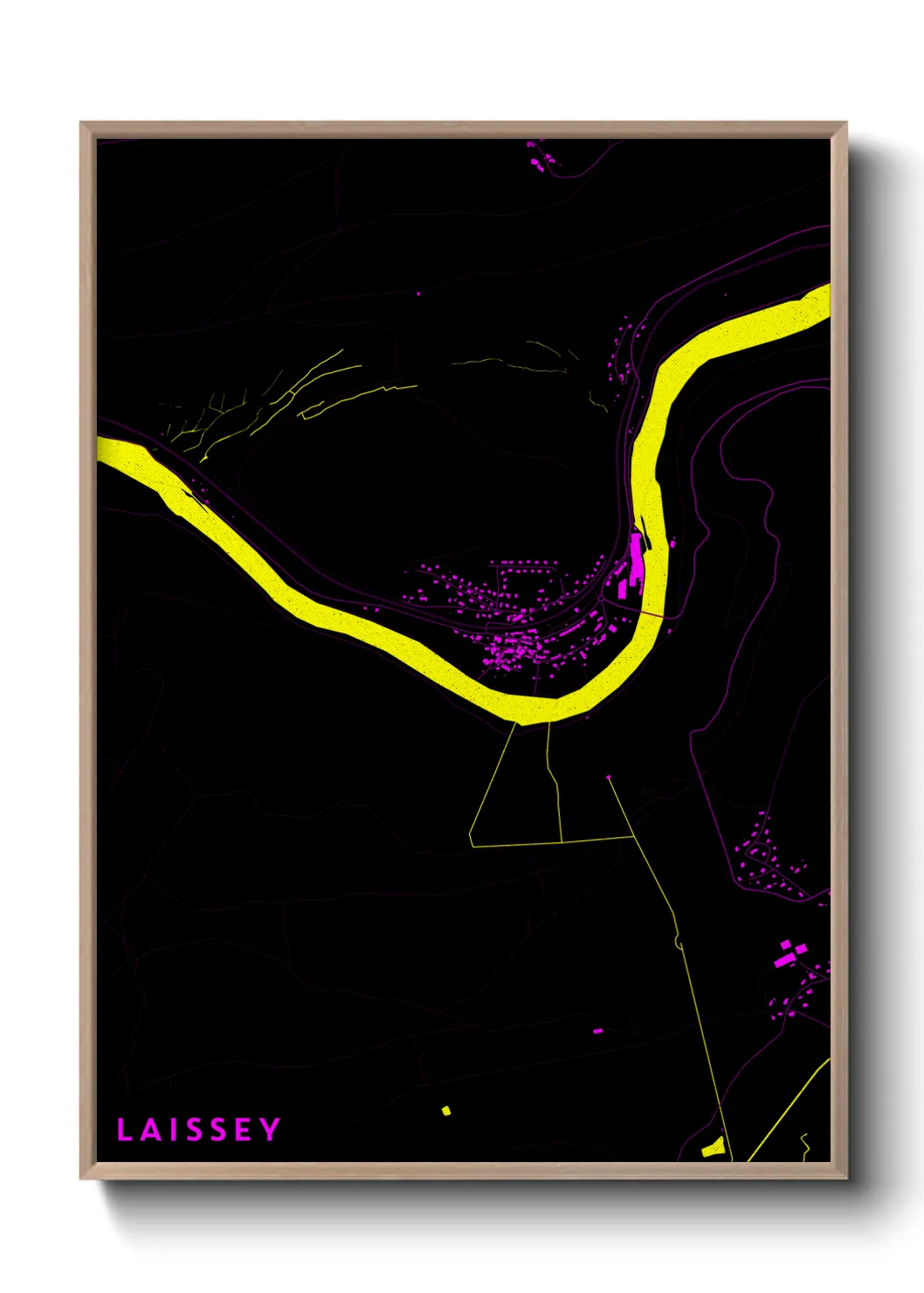 Une affiche de carte sur Laissey